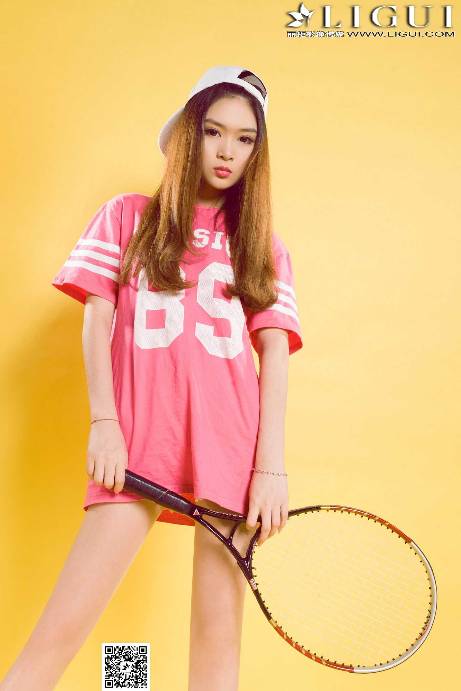 [丽柜LiGui] Model 允儿《篮球少女羽毛球运动系列》第1张