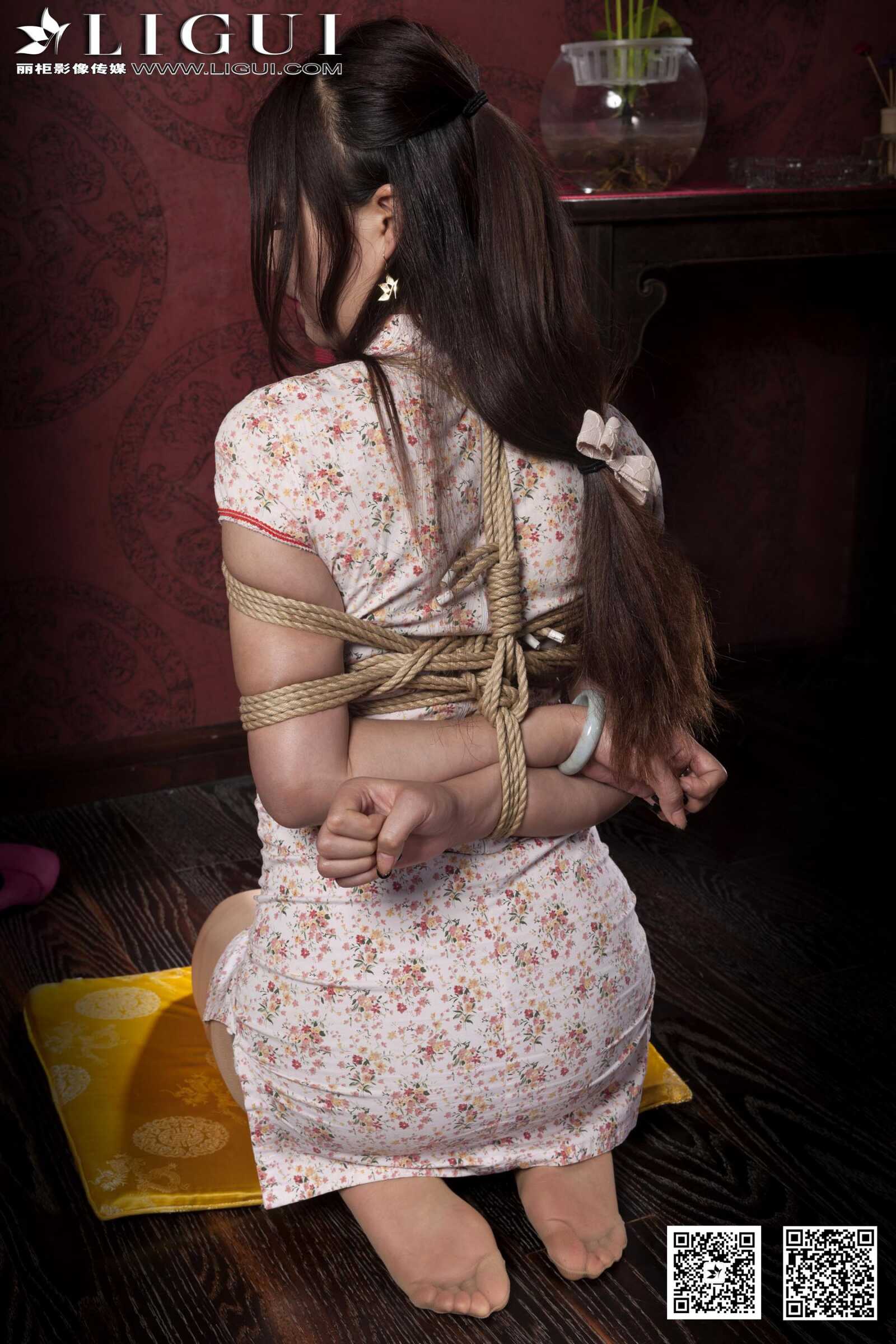 Model 叶子《旗袍美束捆绑绳艺》 [丽柜美束LiGui第13张