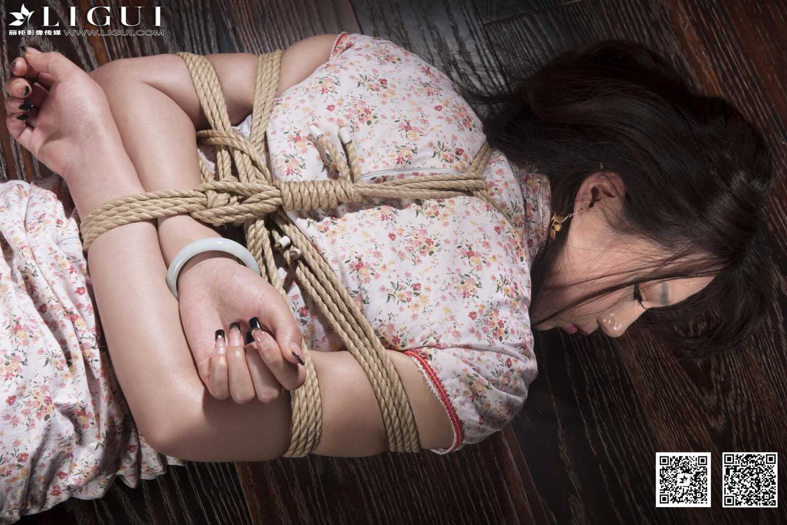 Model 叶子《旗袍美束捆绑绳艺》 [丽柜美束LiGui第3张