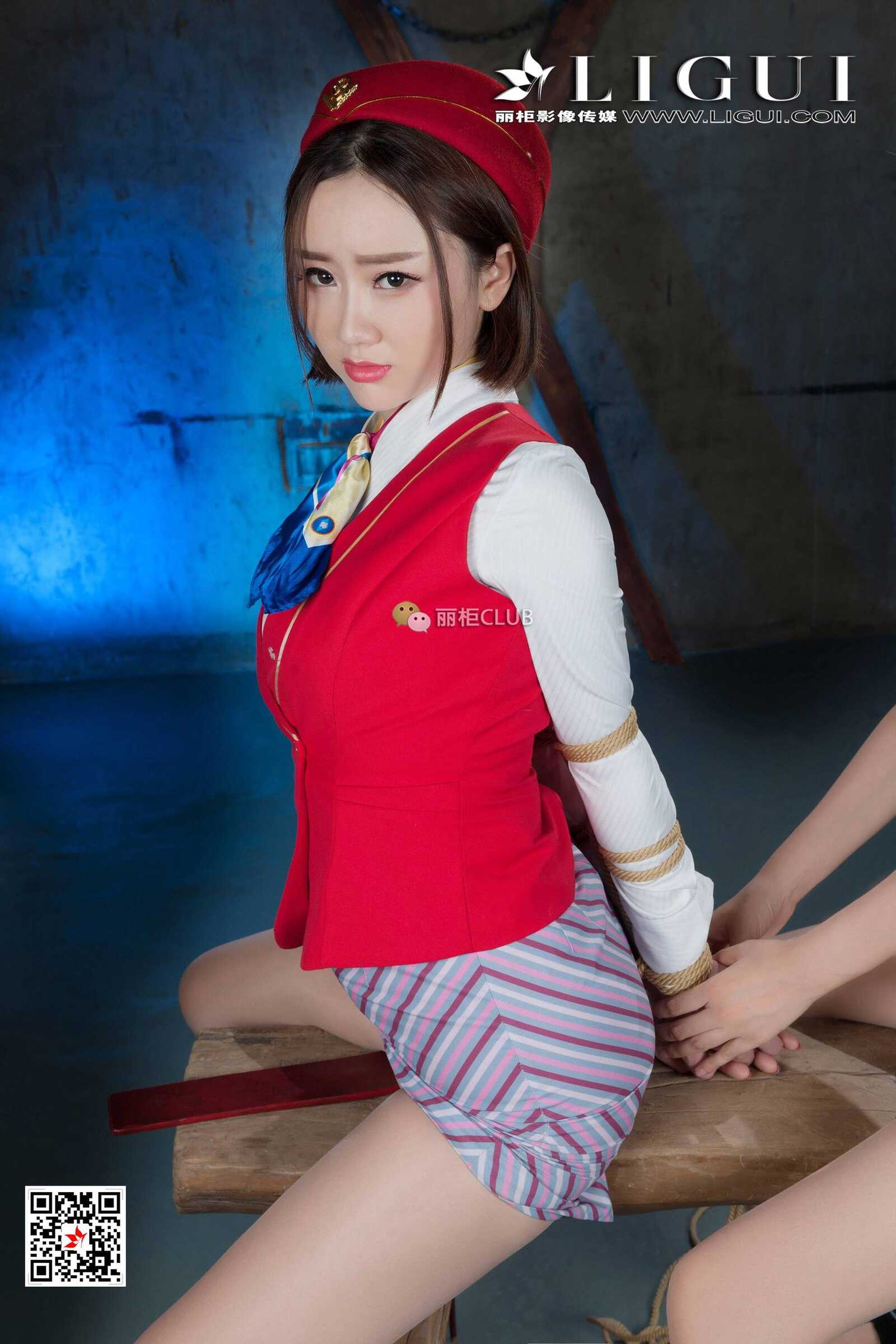 腿模Amy&腿模然然《空姐丝袜美束》 [丽柜LIG第8张