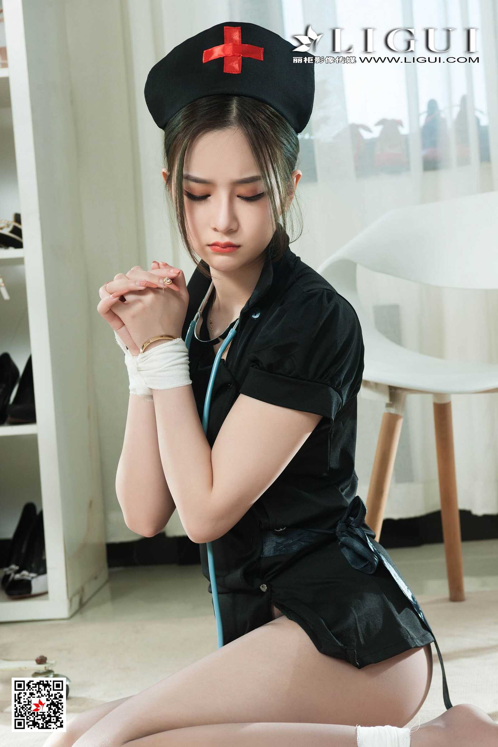 Model 婷婷《美丽的灰丝护士》 [丽柜美束Ligui] 写第11张