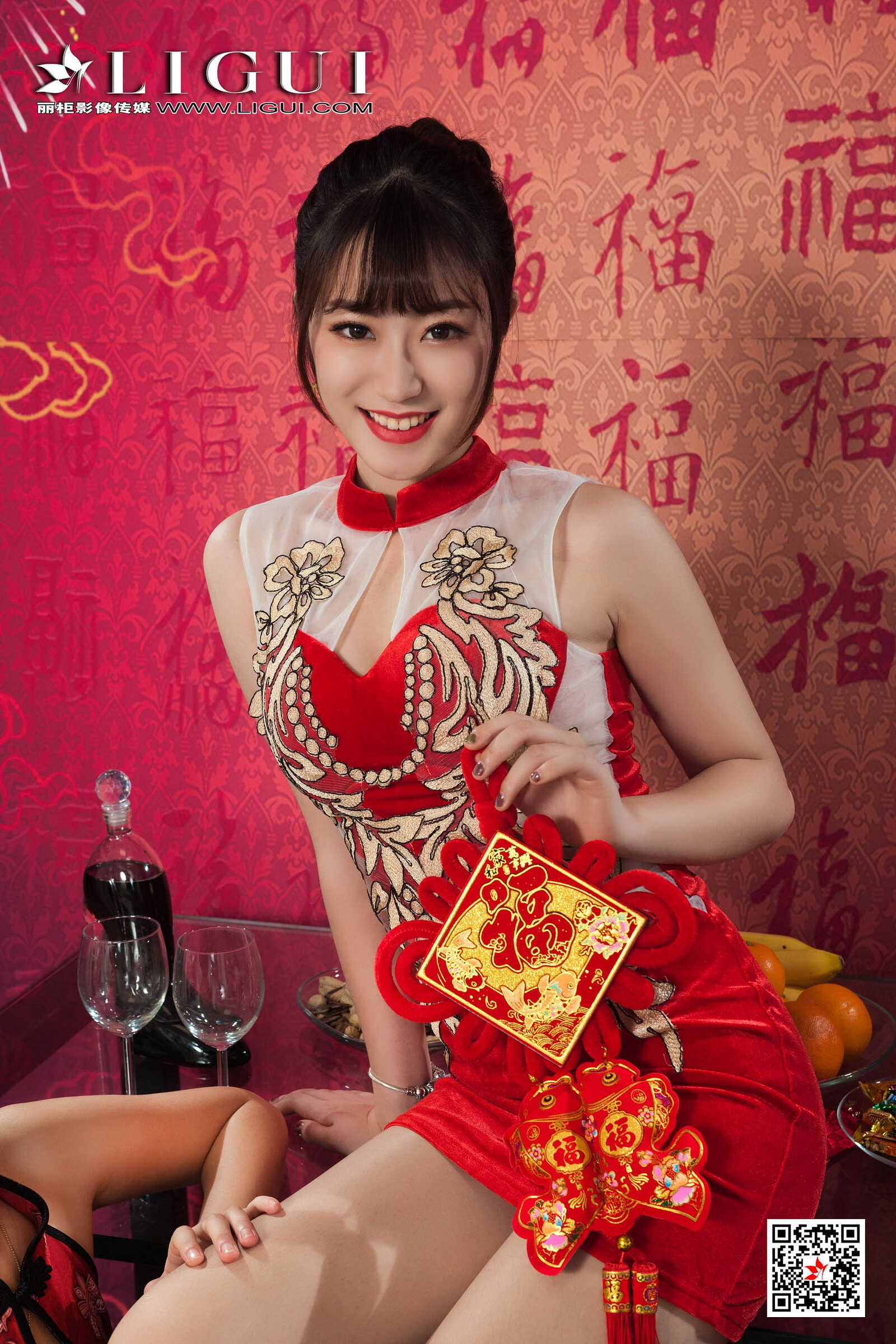 潘潘&amp;amp;安娜《旗袍姐妹花庆新年》 [丽柜Ligui]第13张