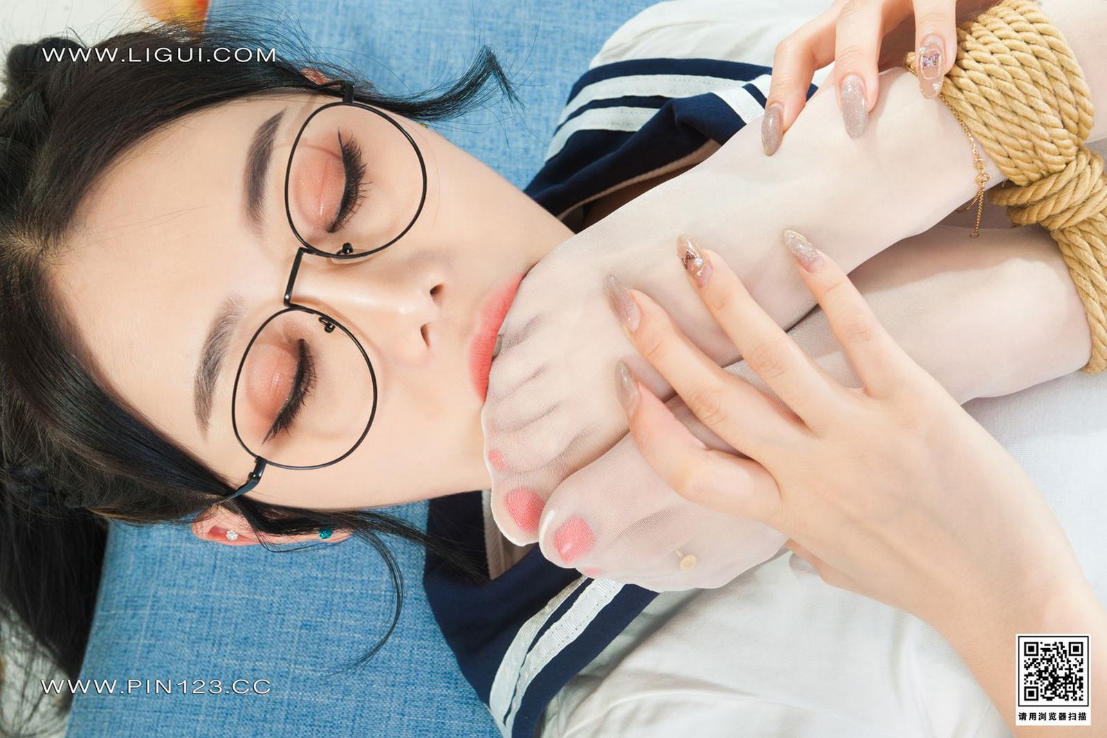 [Ligui丽柜]2022.09.16 双生花-紧缚花季 小智贤&amp;汐汐第3张