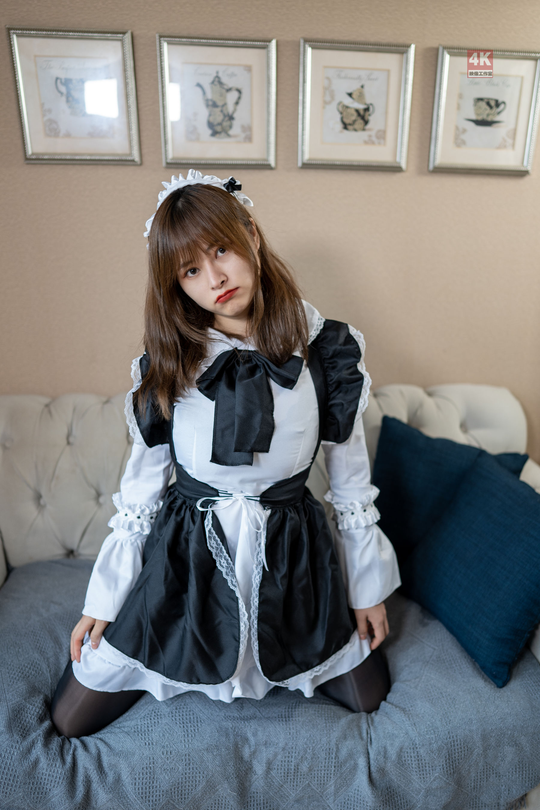 [丽柜Ligui] 网络丽人 Model 奈沐子 《女仆裙装》第19张