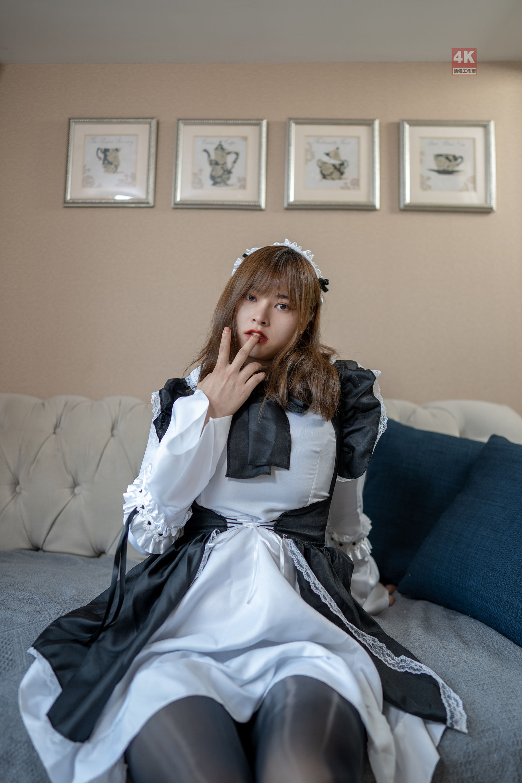 [丽柜Ligui] 网络丽人 Model 奈沐子 《女仆裙装》第18张