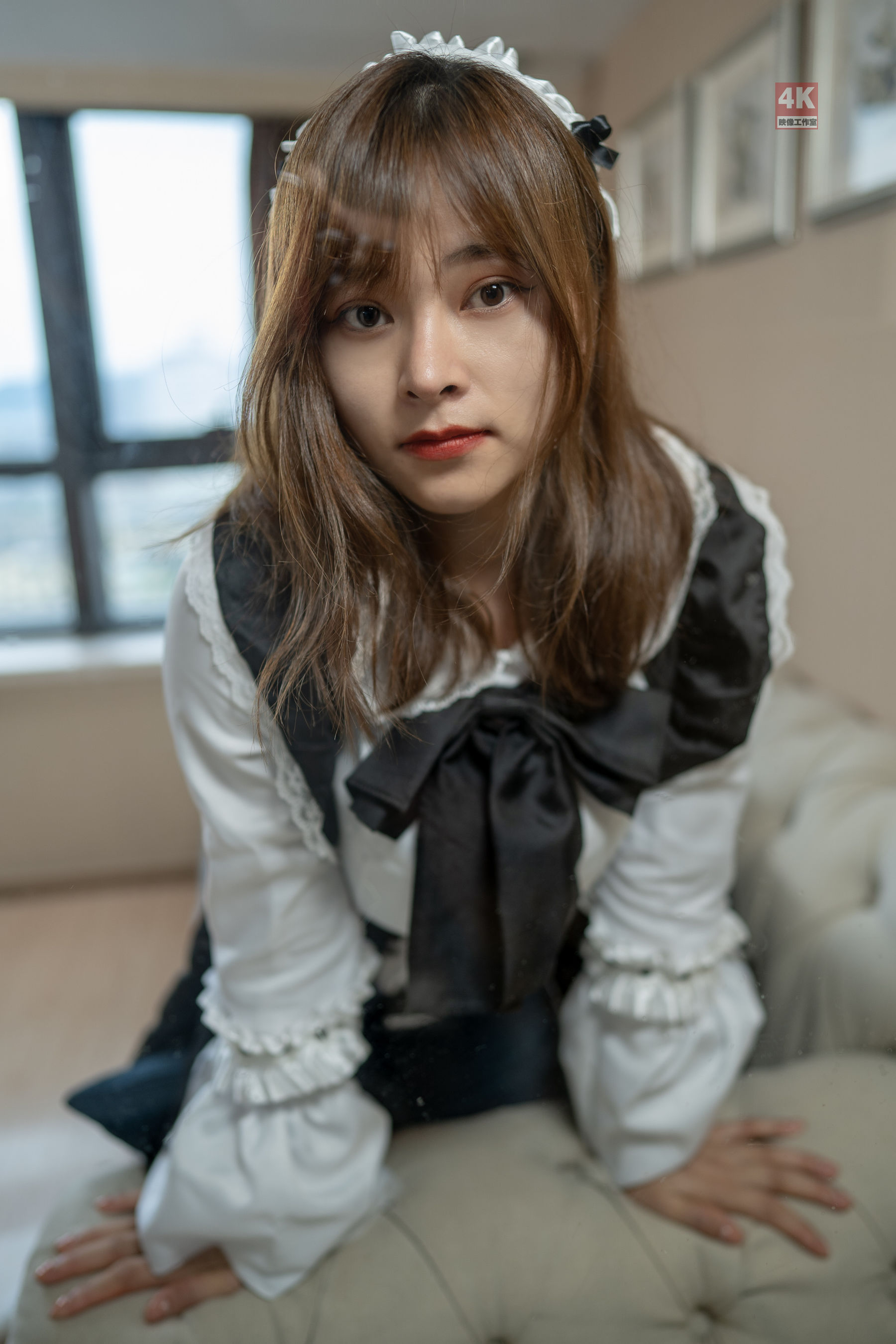 [丽柜Ligui] 网络丽人 Model 奈沐子 《女仆裙装》第4张