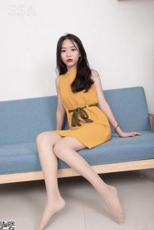 [SSA丝社] NO.165 小凉 黄色连衣裙肉丝首秀 在现浏览