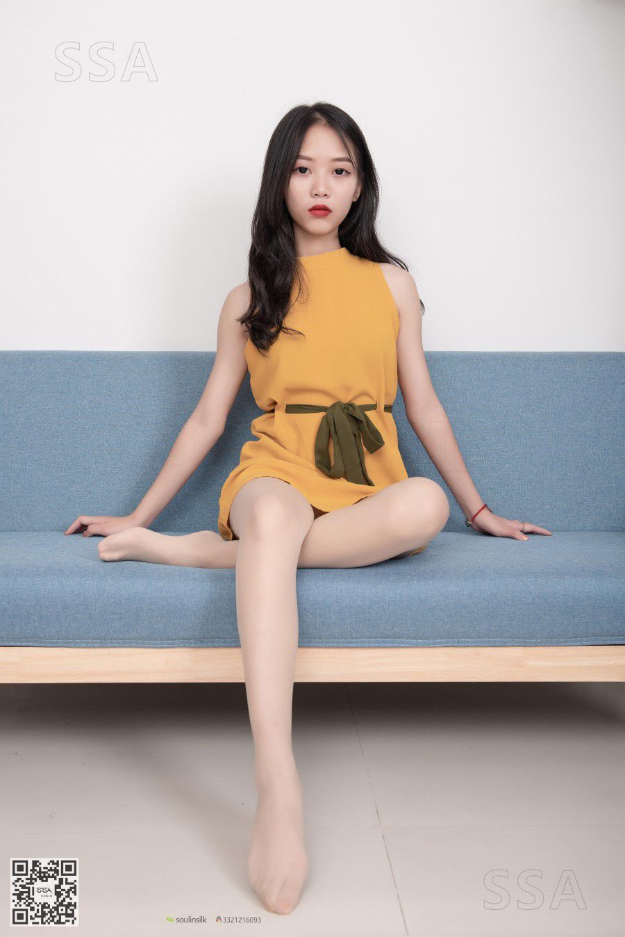 [SSA丝社] NO.165 小凉 黄色连衣裙肉丝首秀 在现浏览第4张