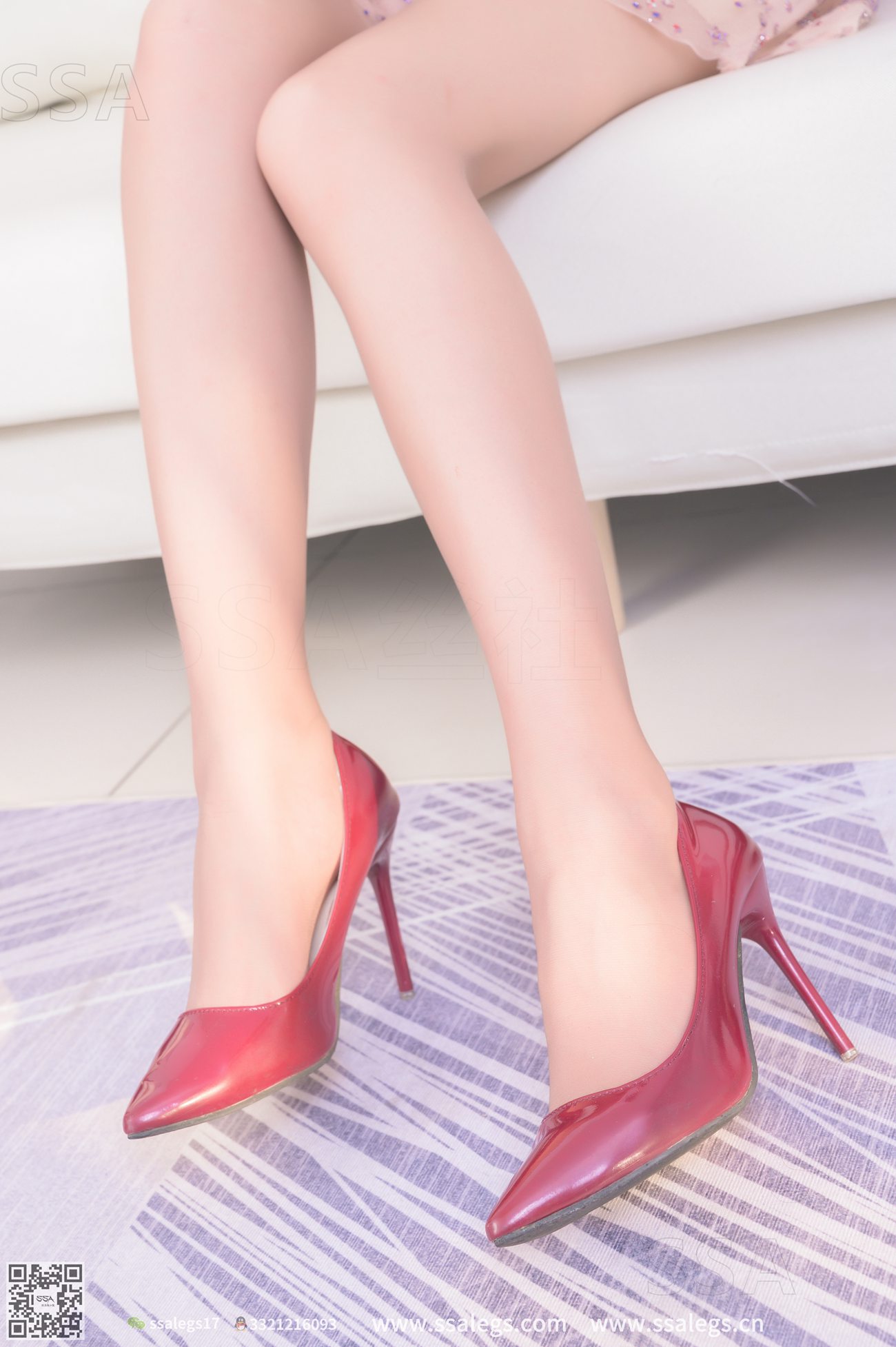 [SSA丝社]超清写真 NO.312 娜娜玉姐的红色高跟鞋咖啡丝美腿[148P]第24张