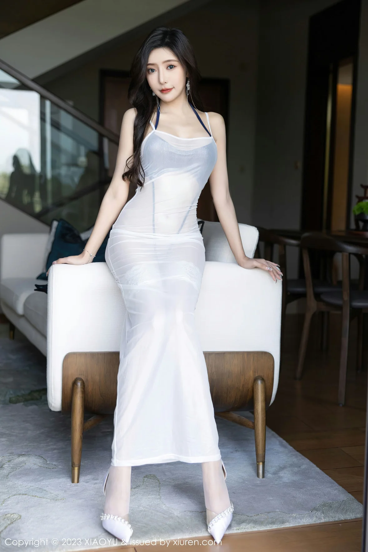  XIAOYU 语画界 Vol.1052 王馨瑶yanni 白色轻透连衣长裙贵州旅拍 [98P]第5张