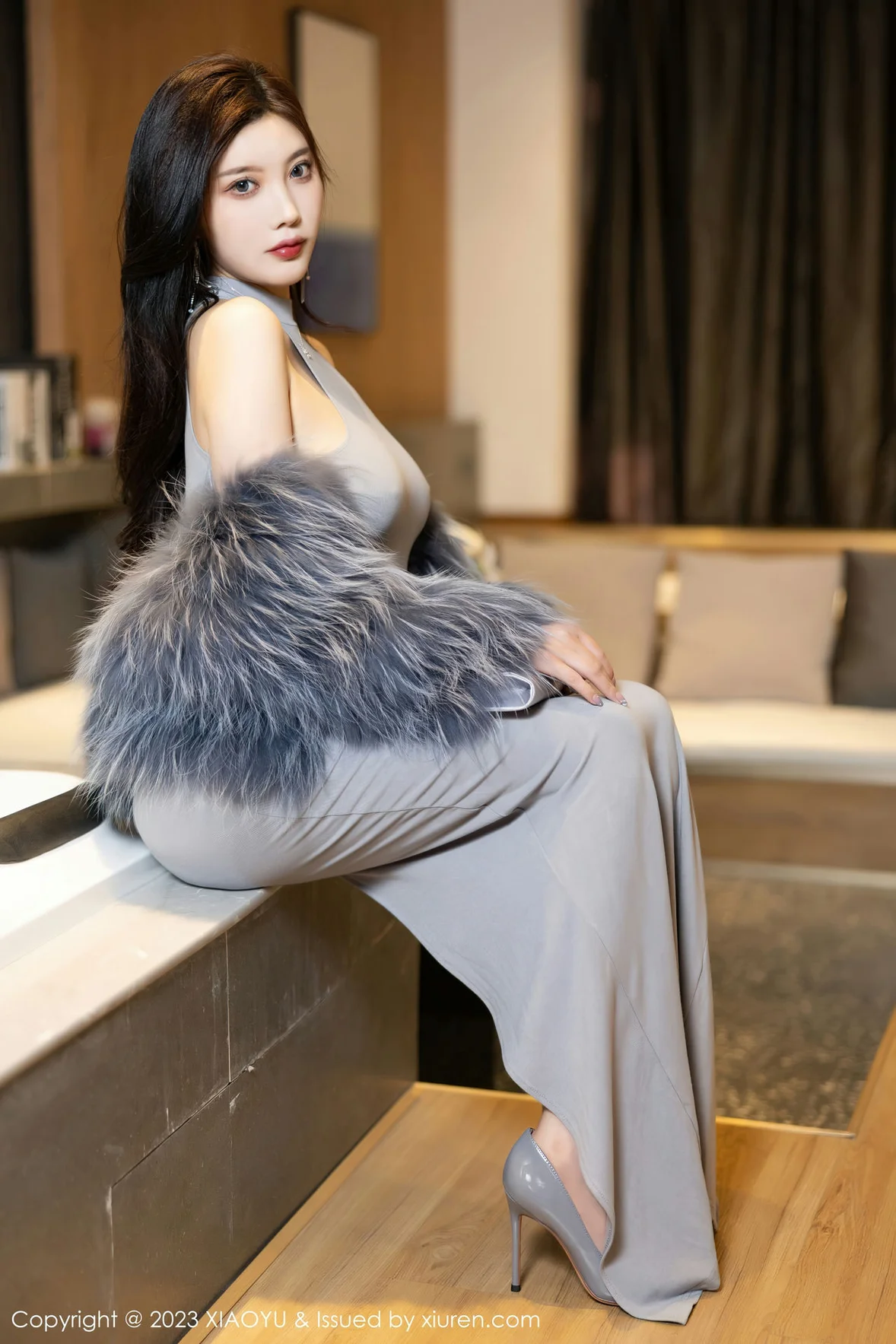  XIAOYU 语画界 Vol.1051 杨晨晨Yome 灰色镂空连衣贵州旅拍 [88P]第5张