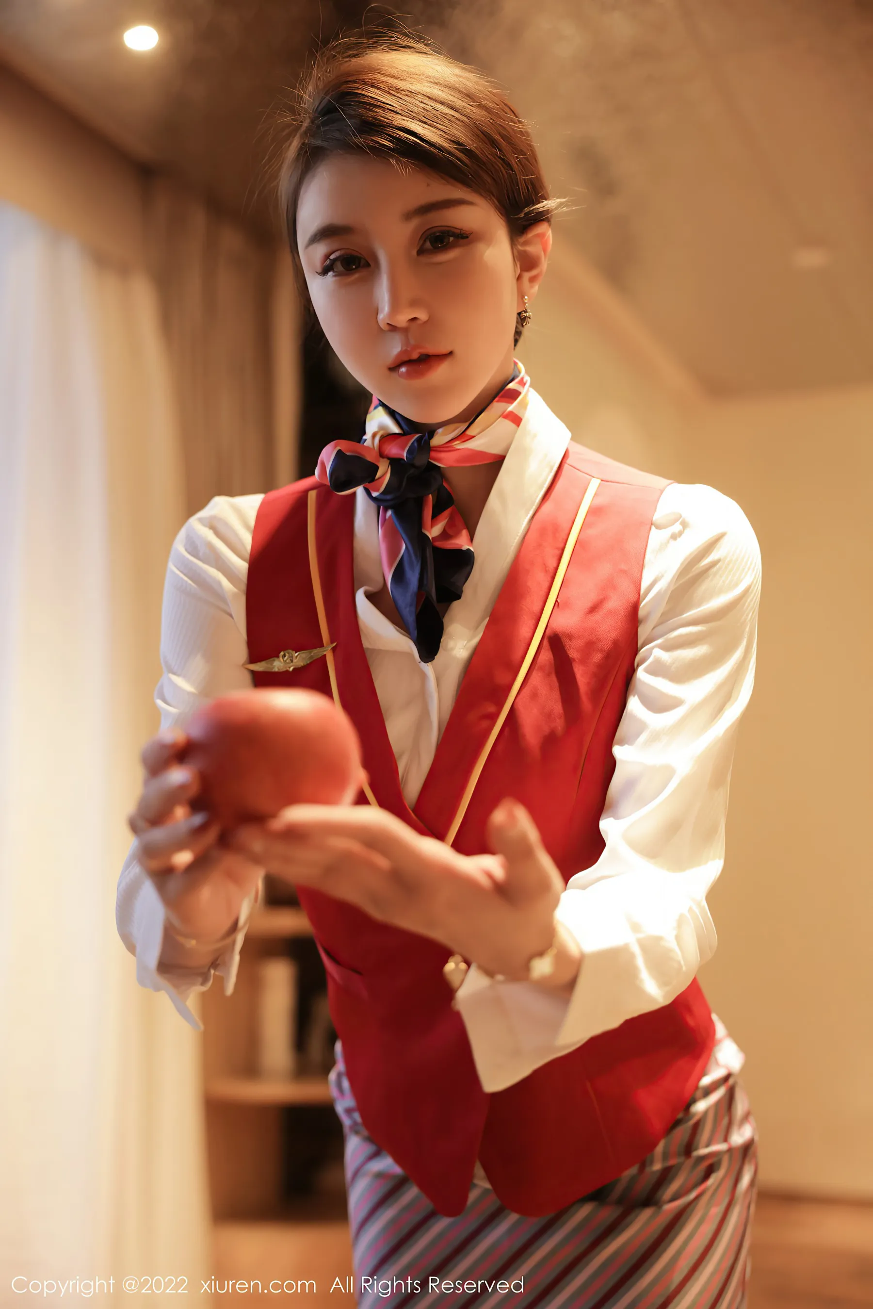 秀人网 No.4824 tina_甜仔 空姐制服蕾丝写真第16张