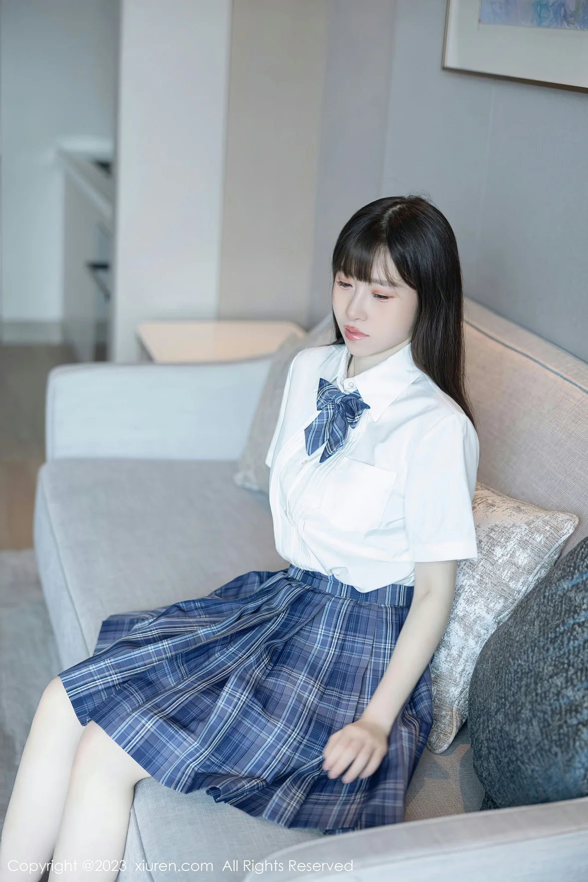  XiuRen 秀人 No.6993 林悠悠 jk短裙首套写真 [104P]第3张