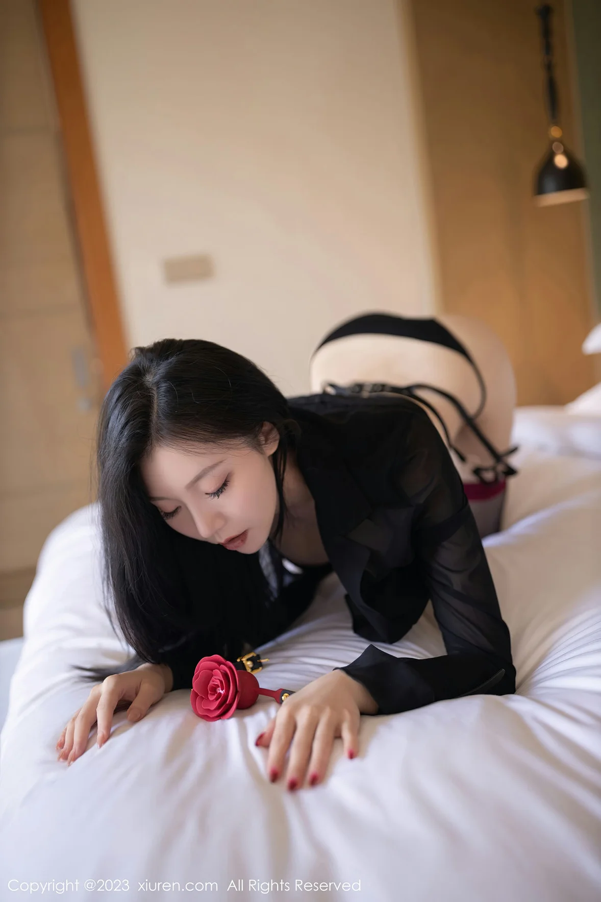  XiuRen 秀人 No.6867 安然anran 魅惑黑丝性感写真 [81P]第14张