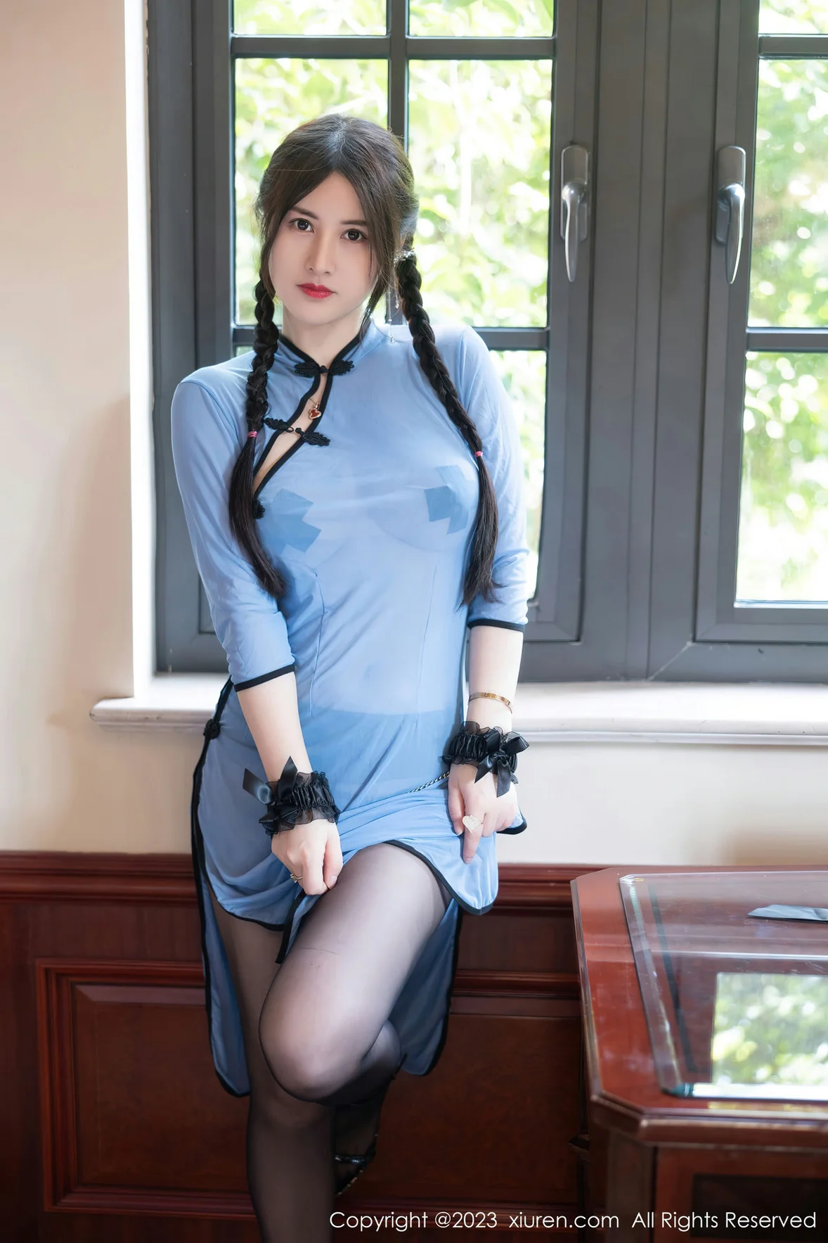  XiuRen 秀人 No.7357 诗诗kiki 轻透旗袍性感写真 [85P]第2张