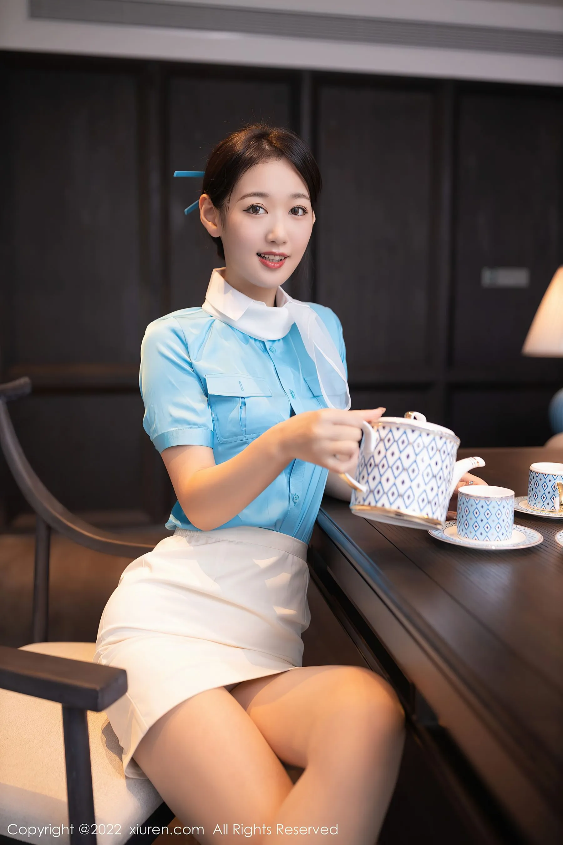  秀人网 No.5510 唐安琪 空姐制服第27张