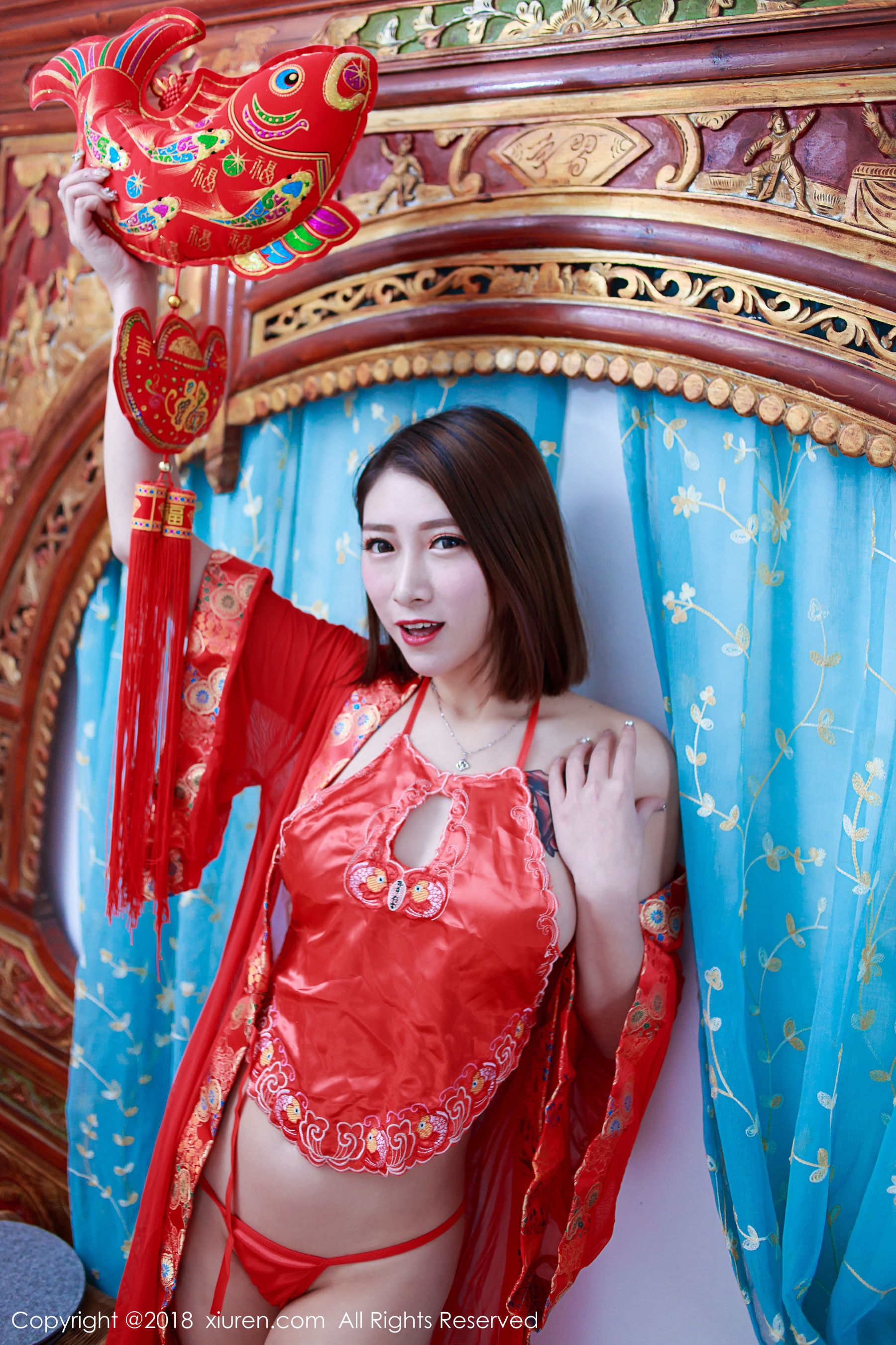 模特@杜花花《新春写真特辑》 秀人 No.914第11张