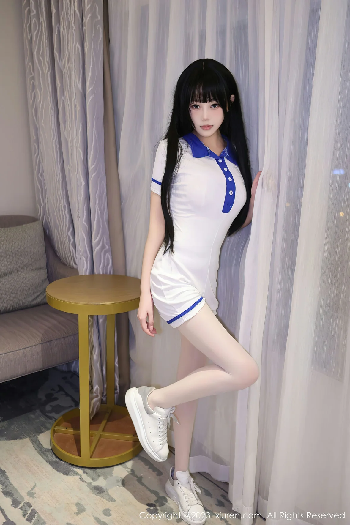  XiuRen 秀人 No.6985 早川京子 白色学妹清纯服饰性感写真 [82P]第1张