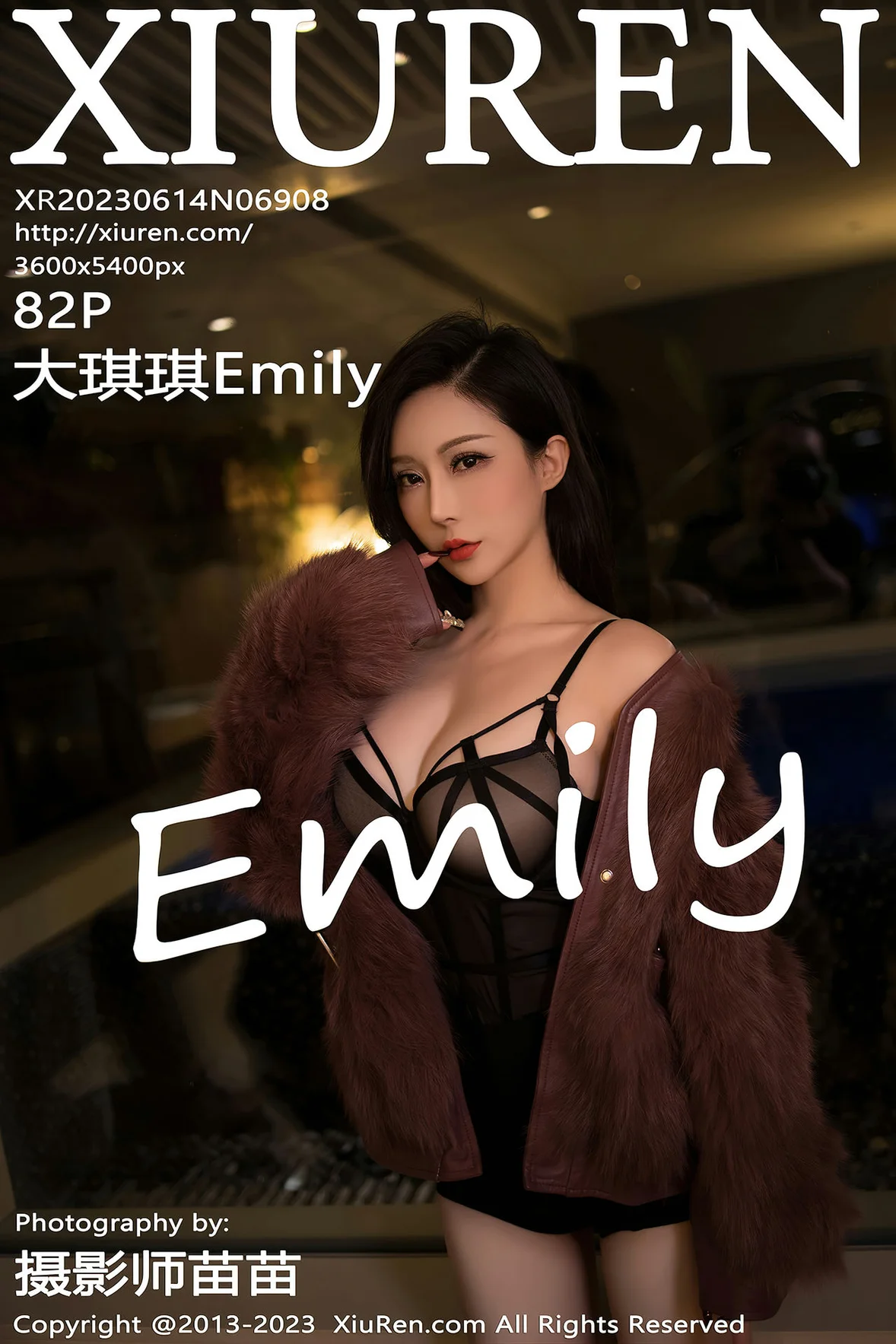  XiuRen 秀人 No.6908 大琪琪Emily 黑色情趣内衣 [83P]第28张