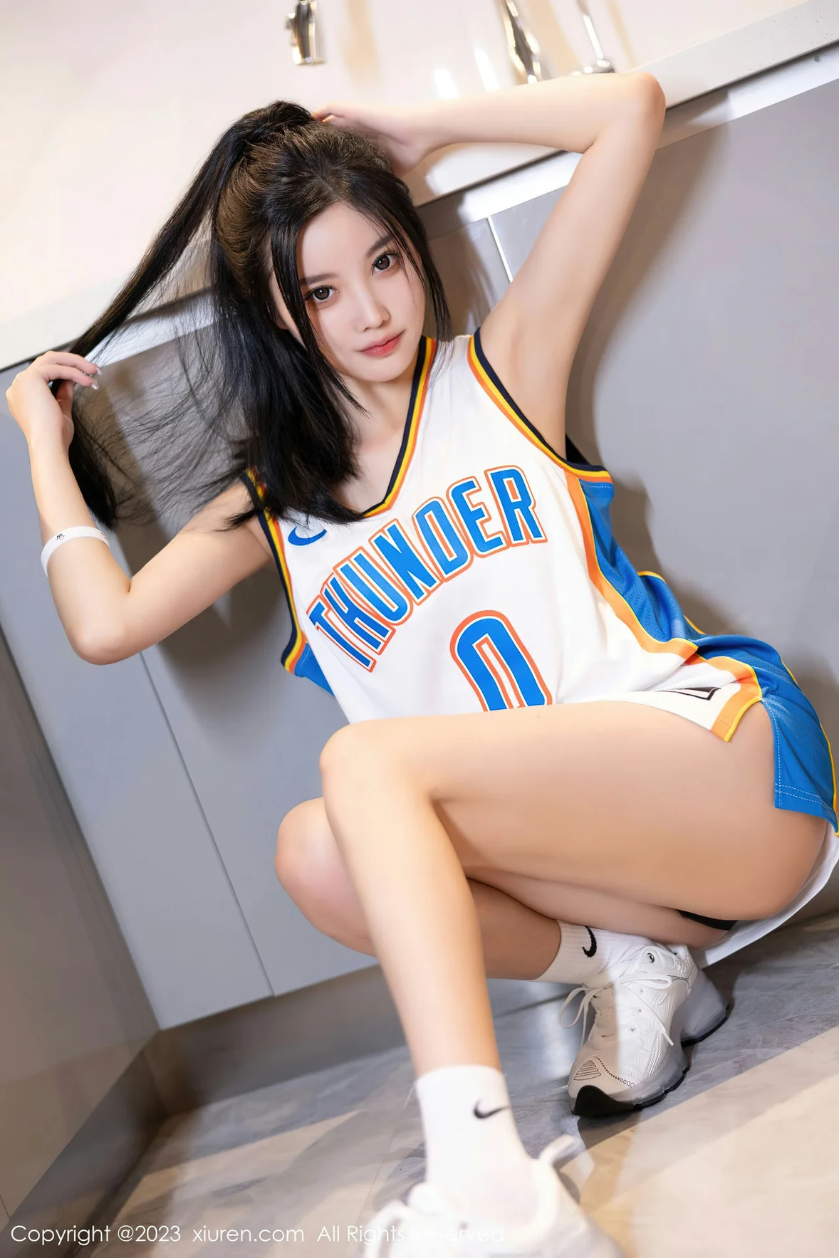  XiuRen 秀人 No.7304 杨晨晨Yome 白色运动服浙江安吉旅拍 [87P]第3张