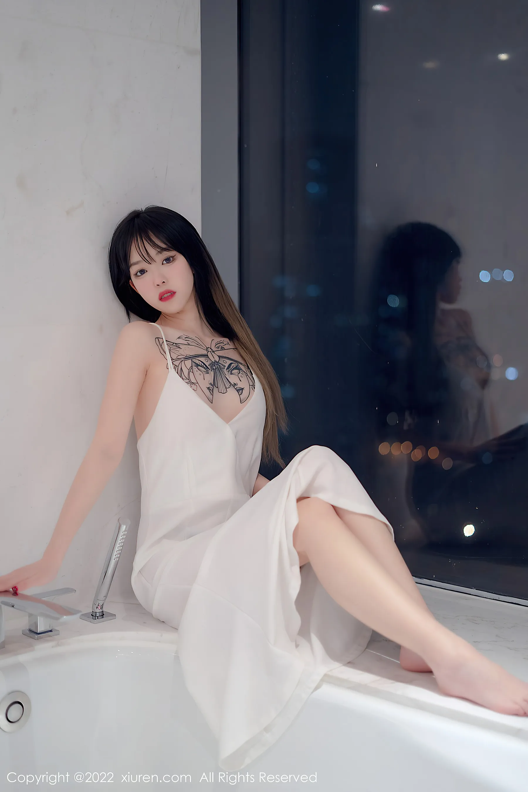  秀人网 No.4611 奶瓶. 淑女美腿长裙薄纱第14张