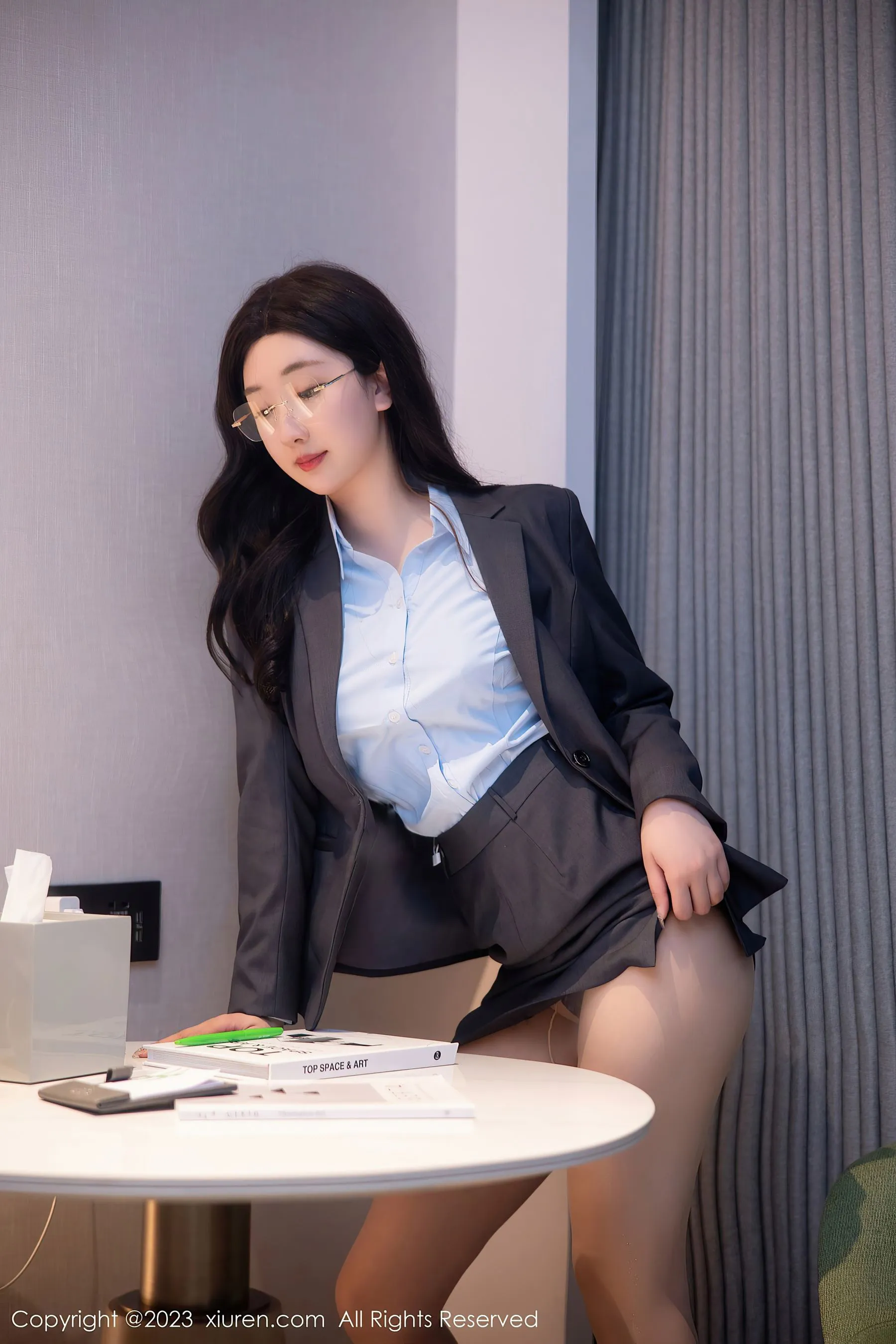  秀人网 No.6607 江真真 丝袜制服第24张