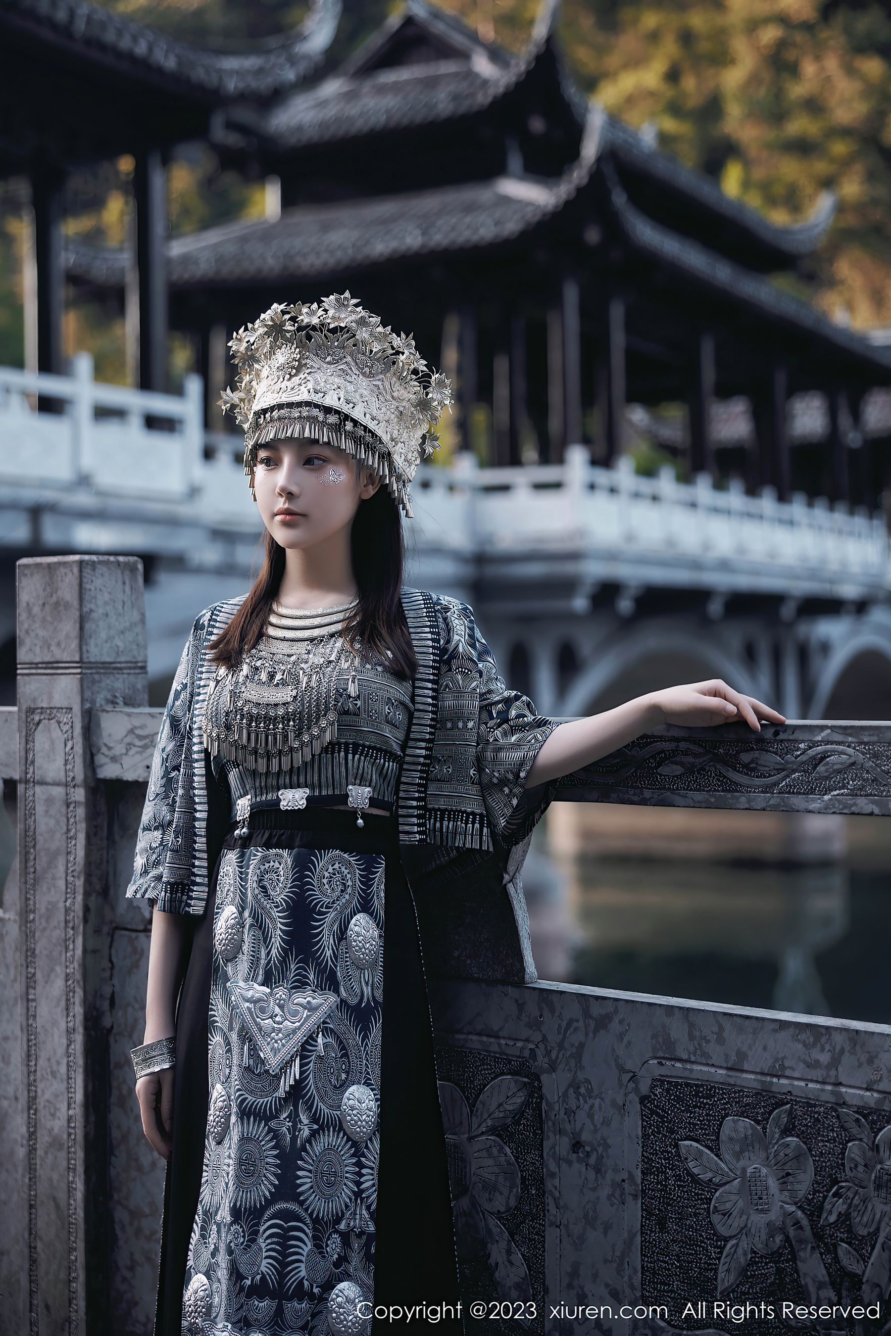  XiuRen 秀人 No.7448 豆瓣酱 苗族服饰第20张