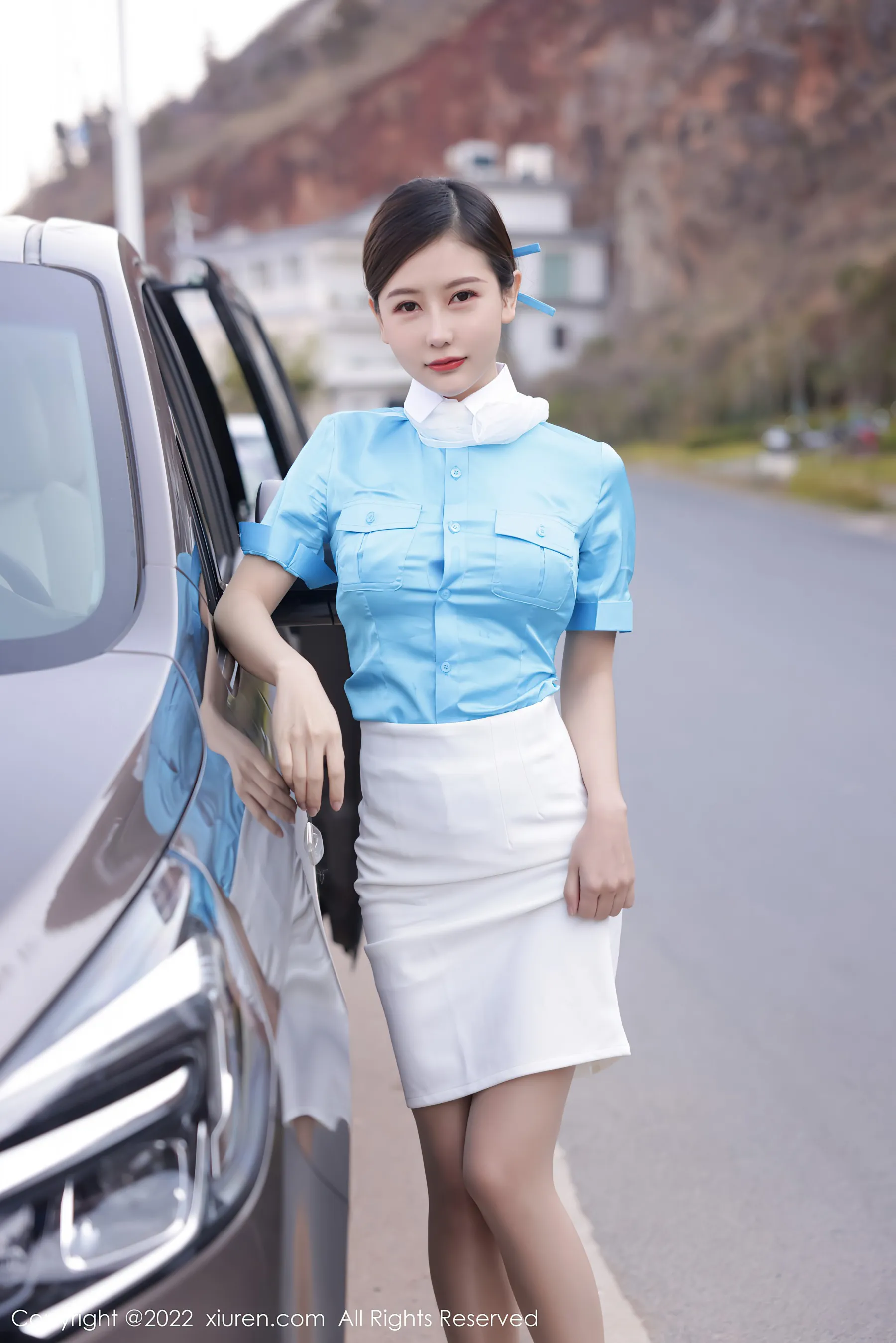  秀人网 No.4730 尹甜甜 云南空姐制服大理旅拍第12张