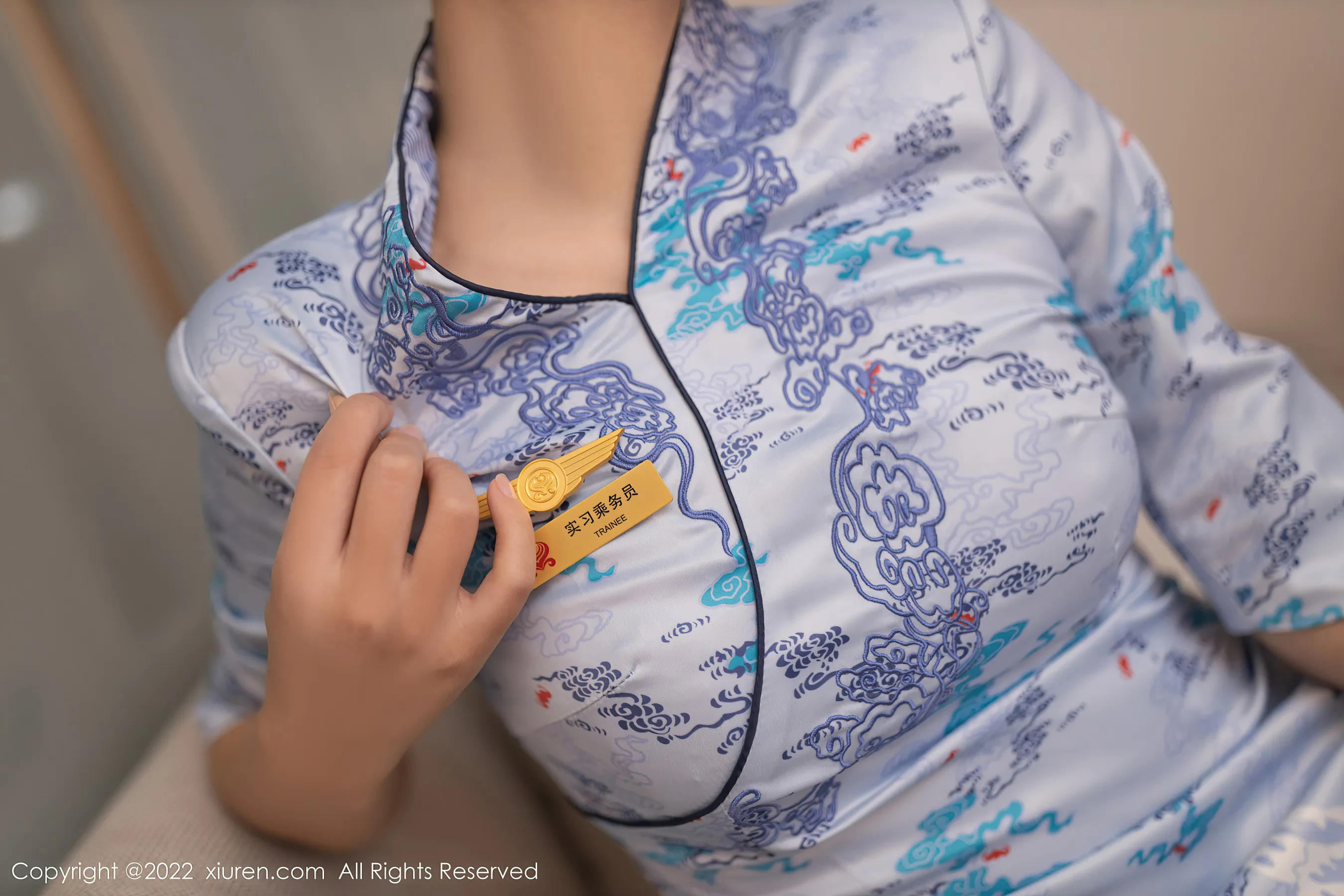  秀人网 No.4552 唐安琪 旗袍空姐写真第19张