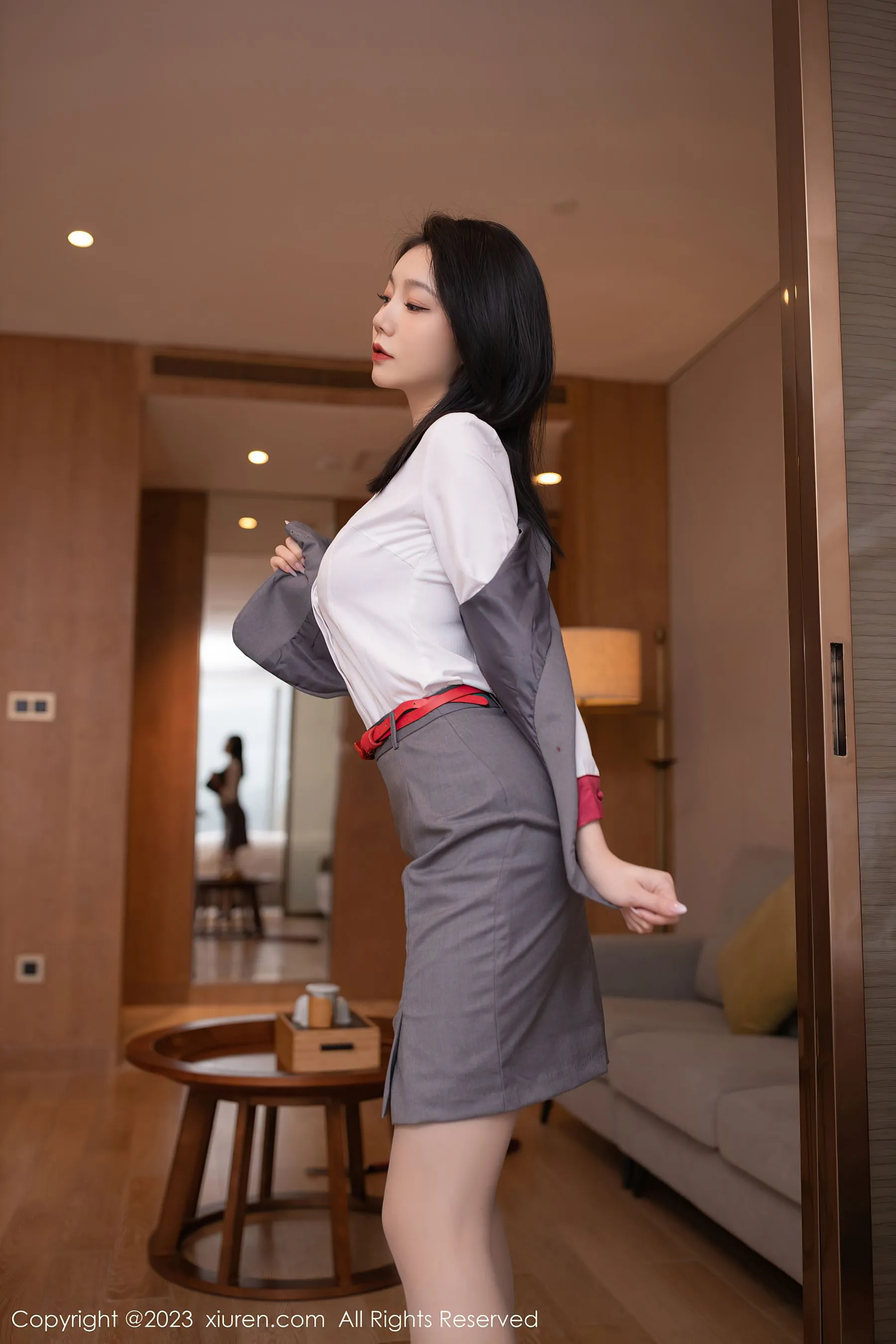  秀人网 No.6148 安然anran 制服美腿第19张