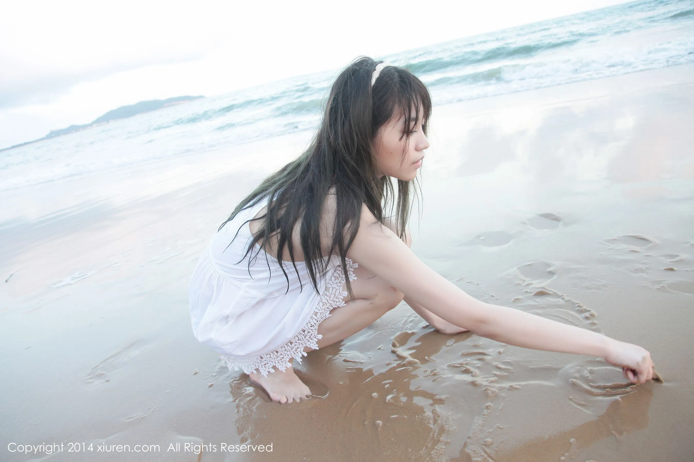 许诺Sabrina《海边小清新系列》 秀人网 No.167第16张