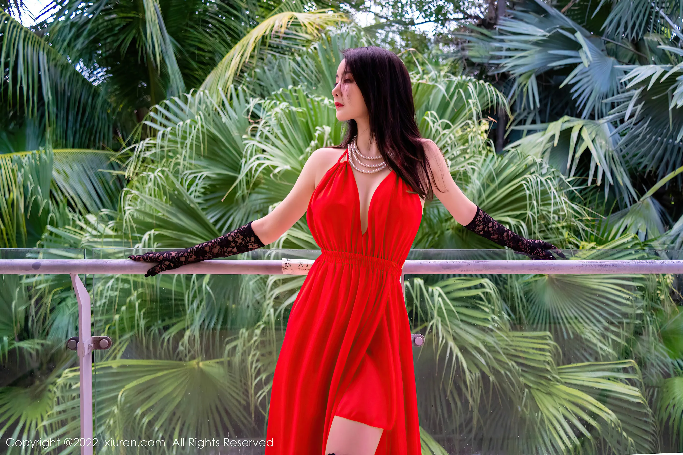  秀人网 No.4571 summer宝宝 长裙美腿黑丝第16张