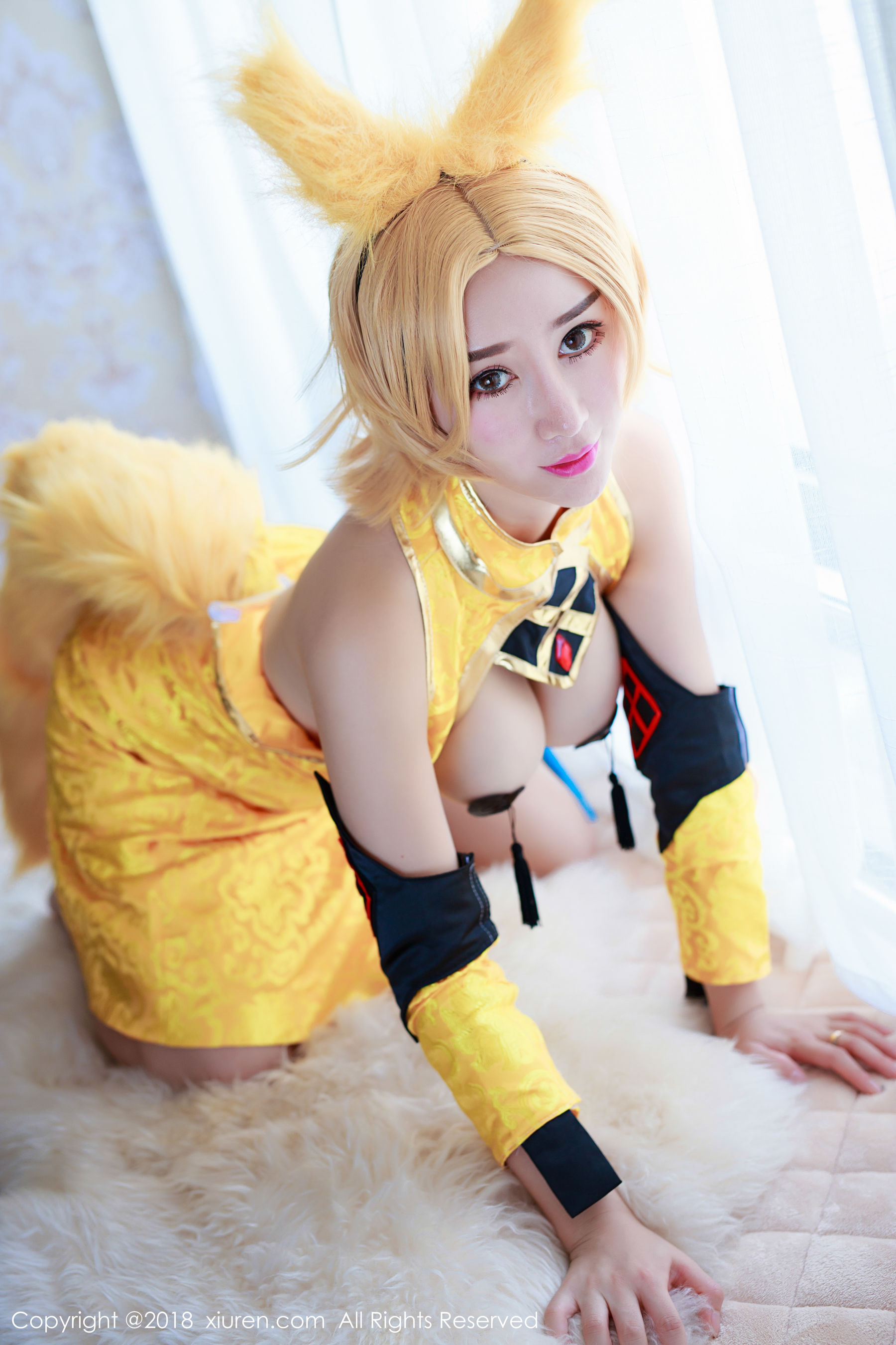  邹晶晶女王《王者荣耀妲己COS》 秀人 No.937第2张