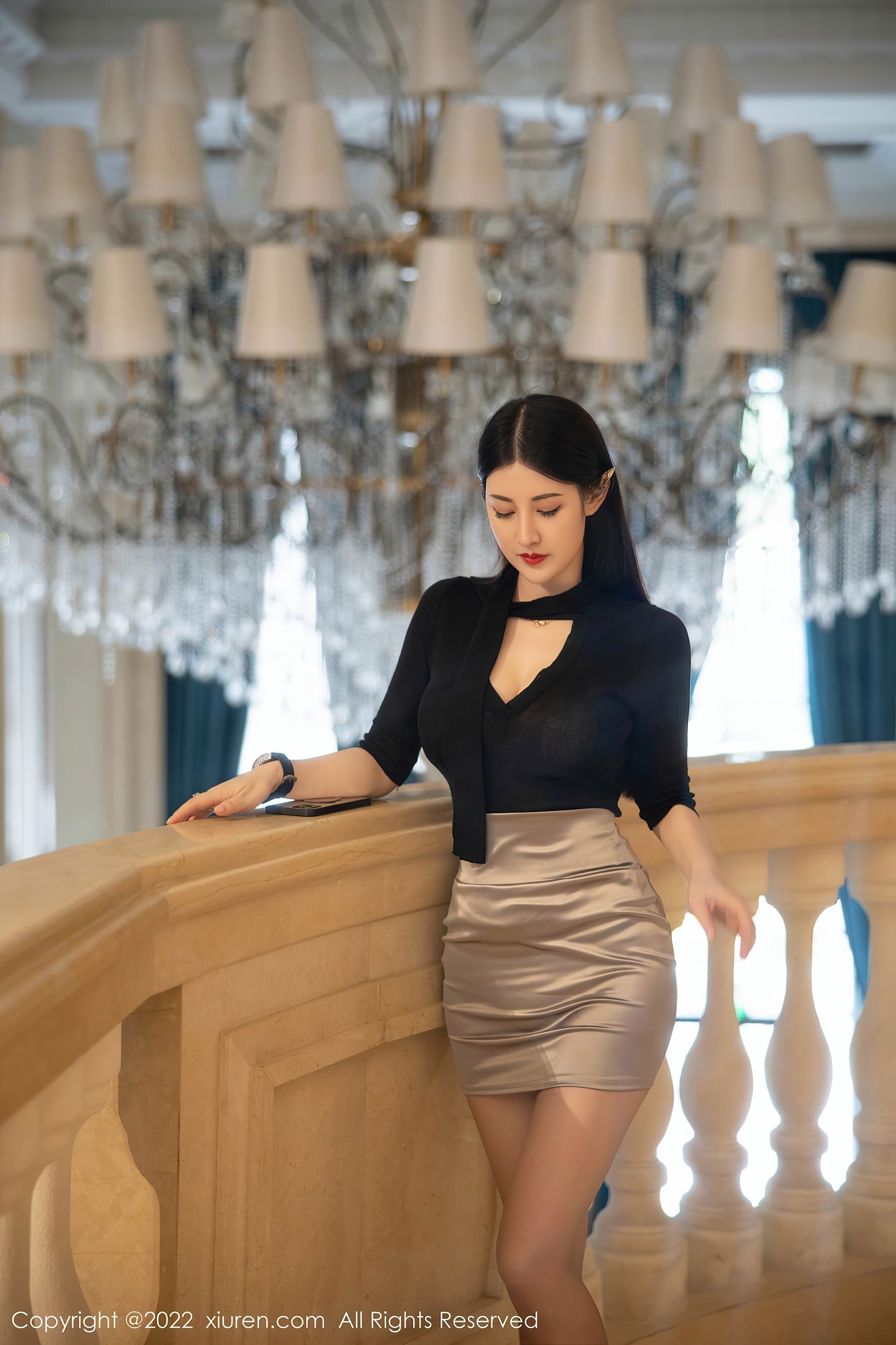  秀人网 No.5829 诗诗kiki 黑丝美臀第23张