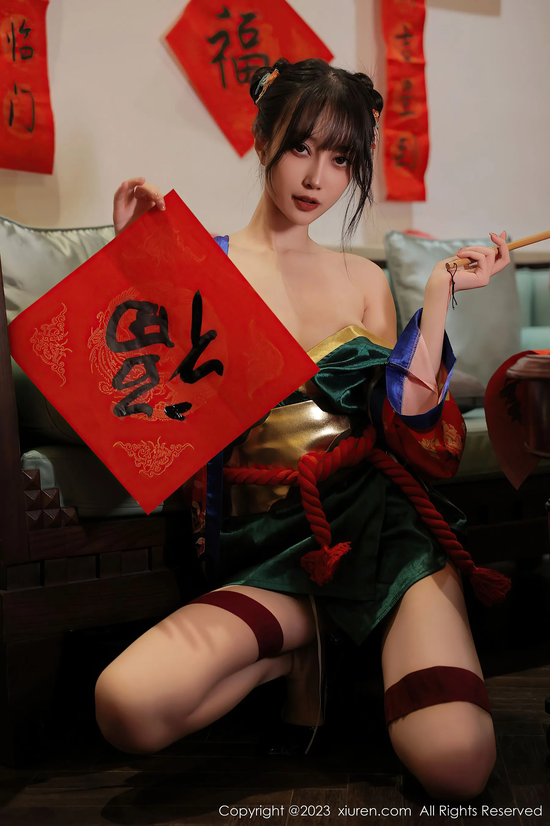  秀人网 No.6167 玥儿玥er 新春美腿第18张