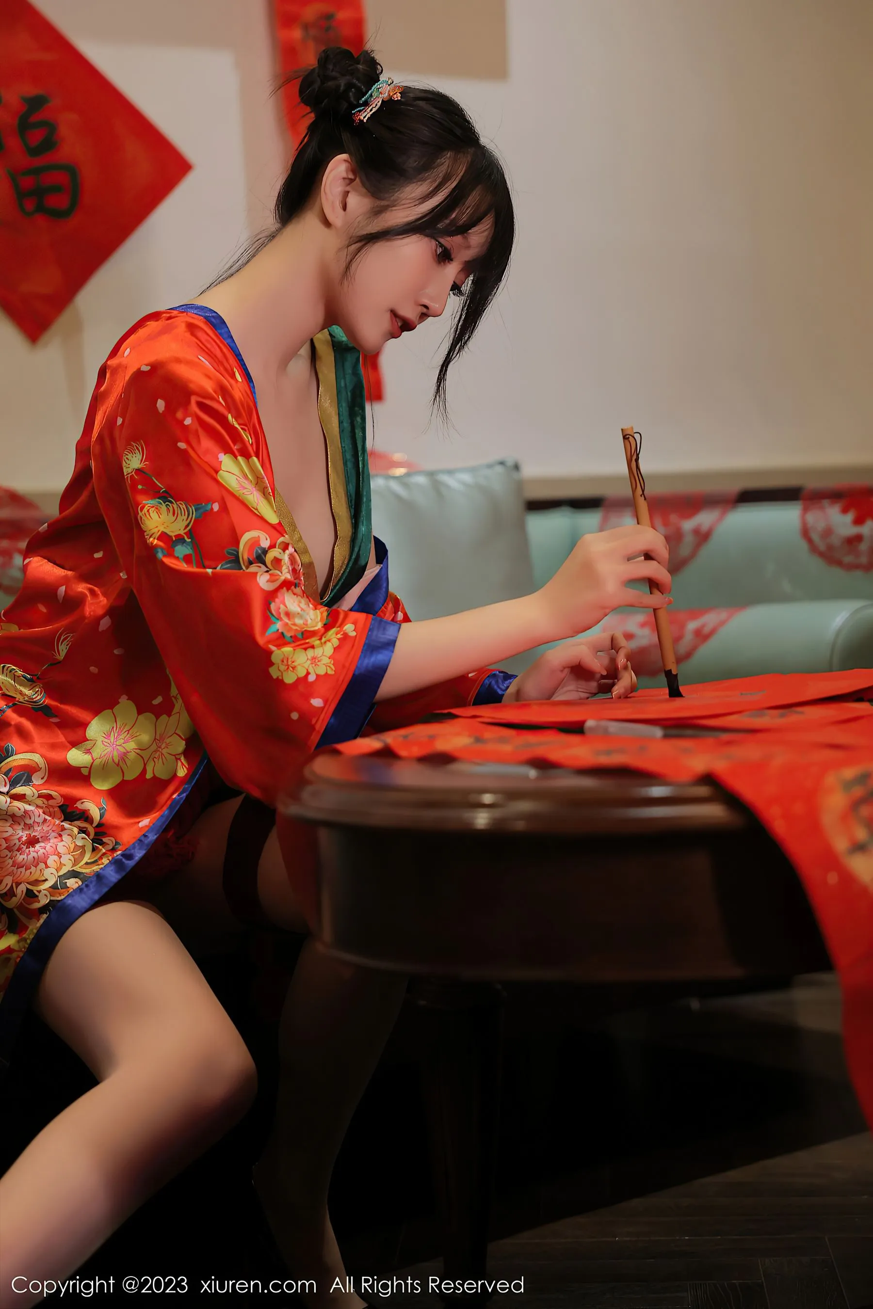  秀人网 No.6167 玥儿玥er 新春美腿第16张