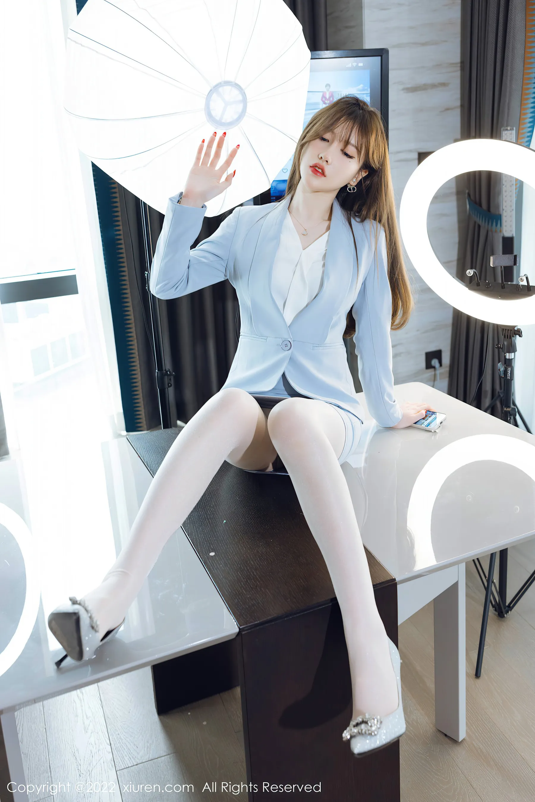  秀人网 No.4658 美桃酱 丝袜美臀第9张