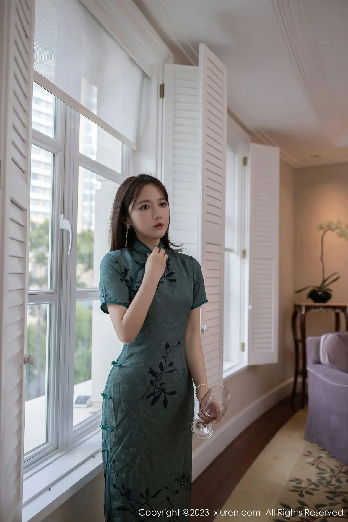  XiuRen 秀人 No.6893 鱼子酱Fish 旗袍写真巴厘岛旅拍 [82P]第10张