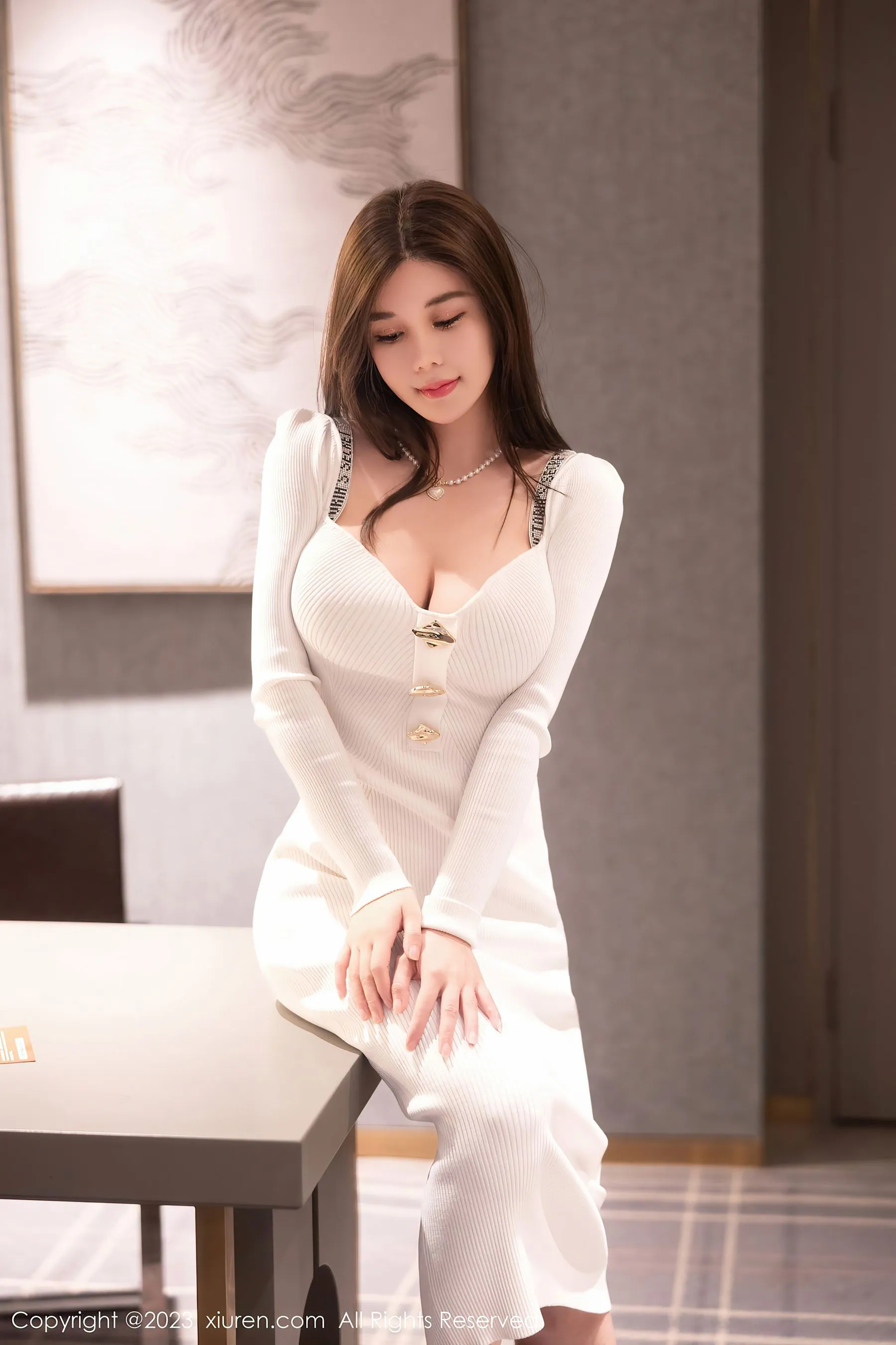  秀人网 No.6701 周jojobaby 美腿长裙第24张