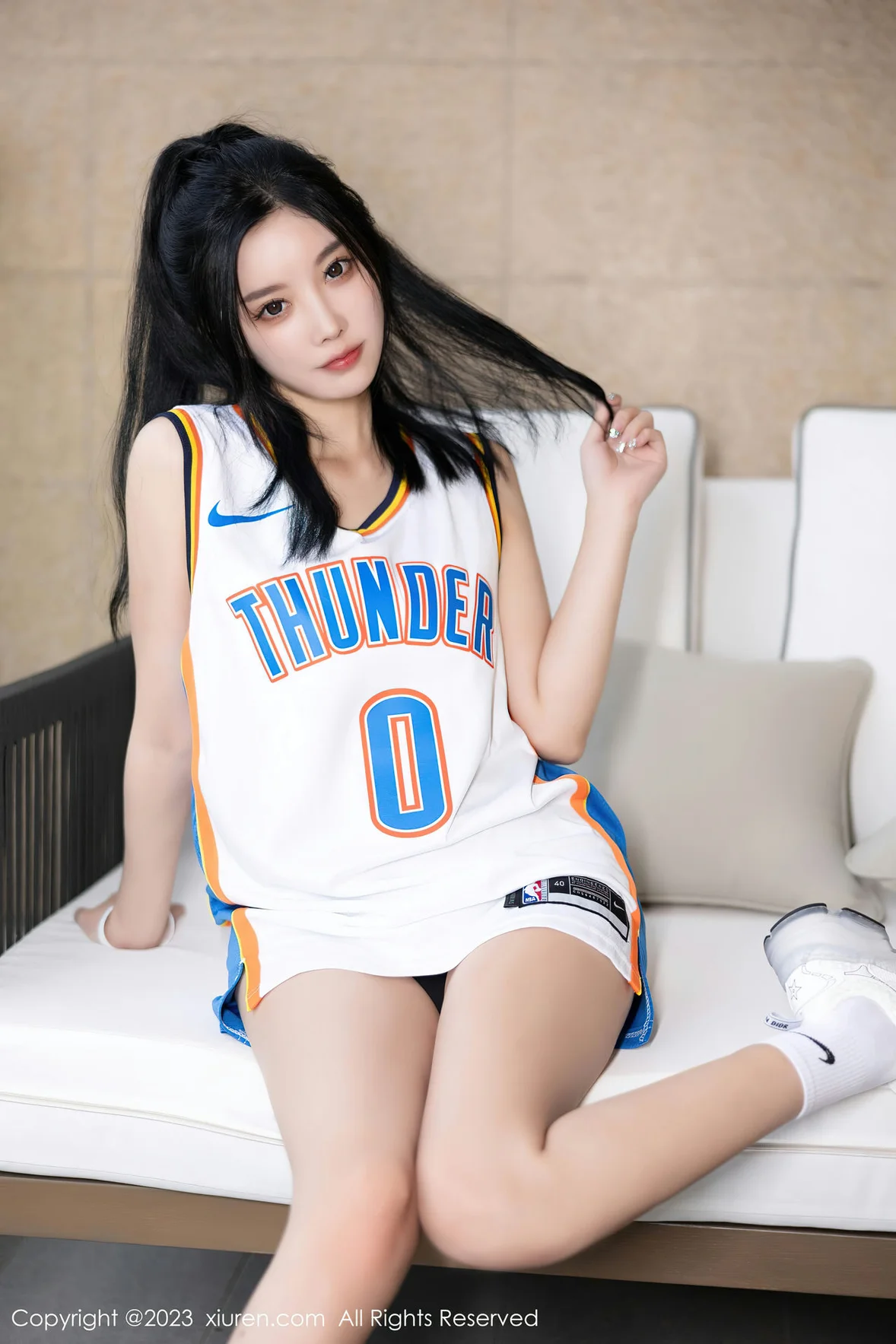  XiuRen 秀人 No.7304 杨晨晨Yome 白色运动服浙江安吉旅拍 [87P]第6张