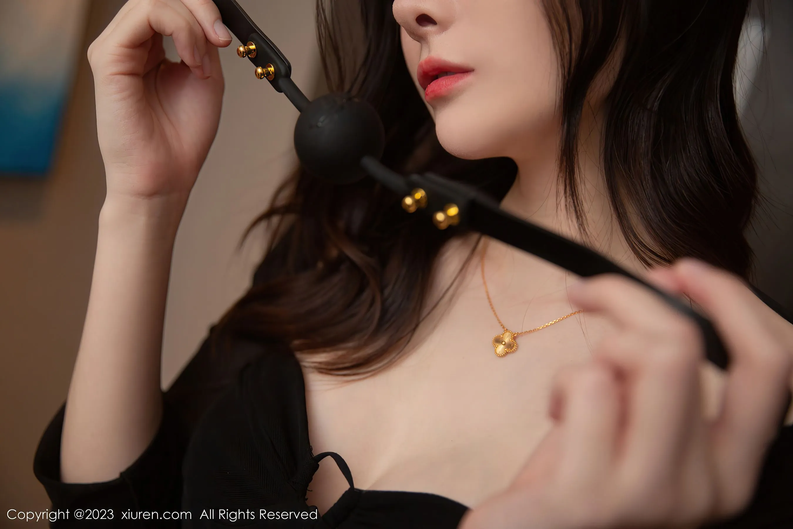  秀人网 No.6204 是小逗逗 黑丝美臀第27张