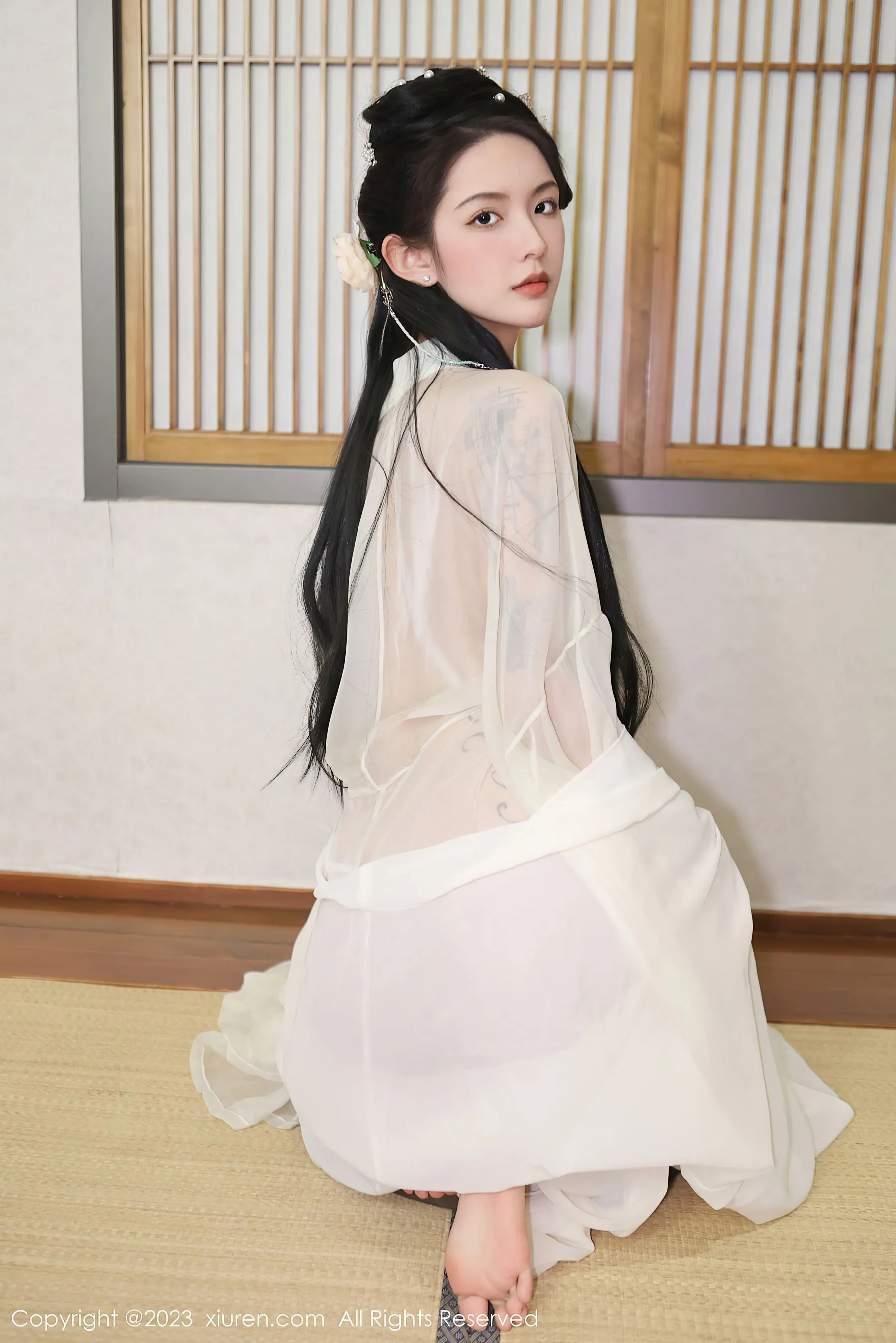  秀人网 No.6430 乔一一 古装美腿第21张