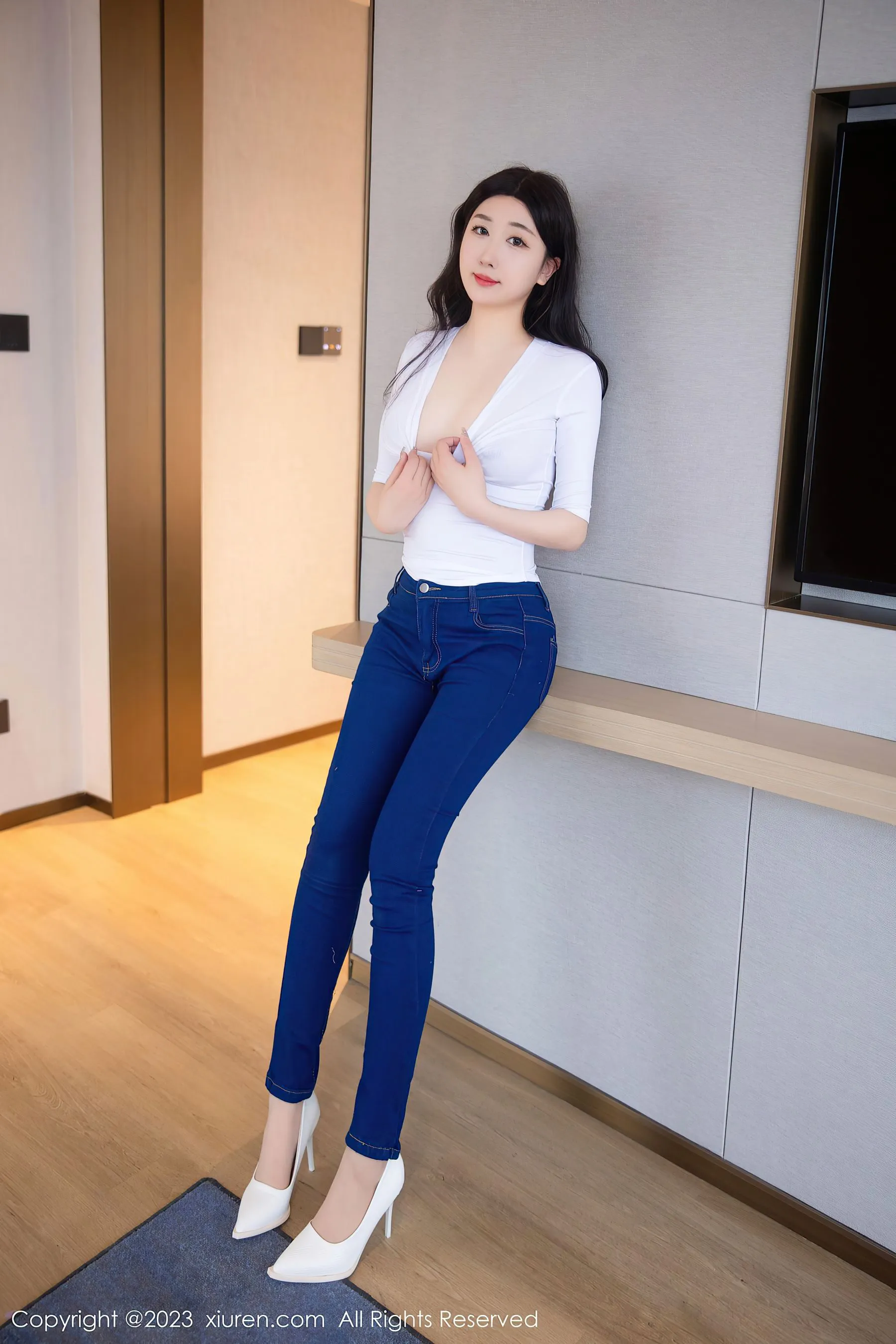  秀人网 No.6570 江真真 牛仔裤美臀第23张