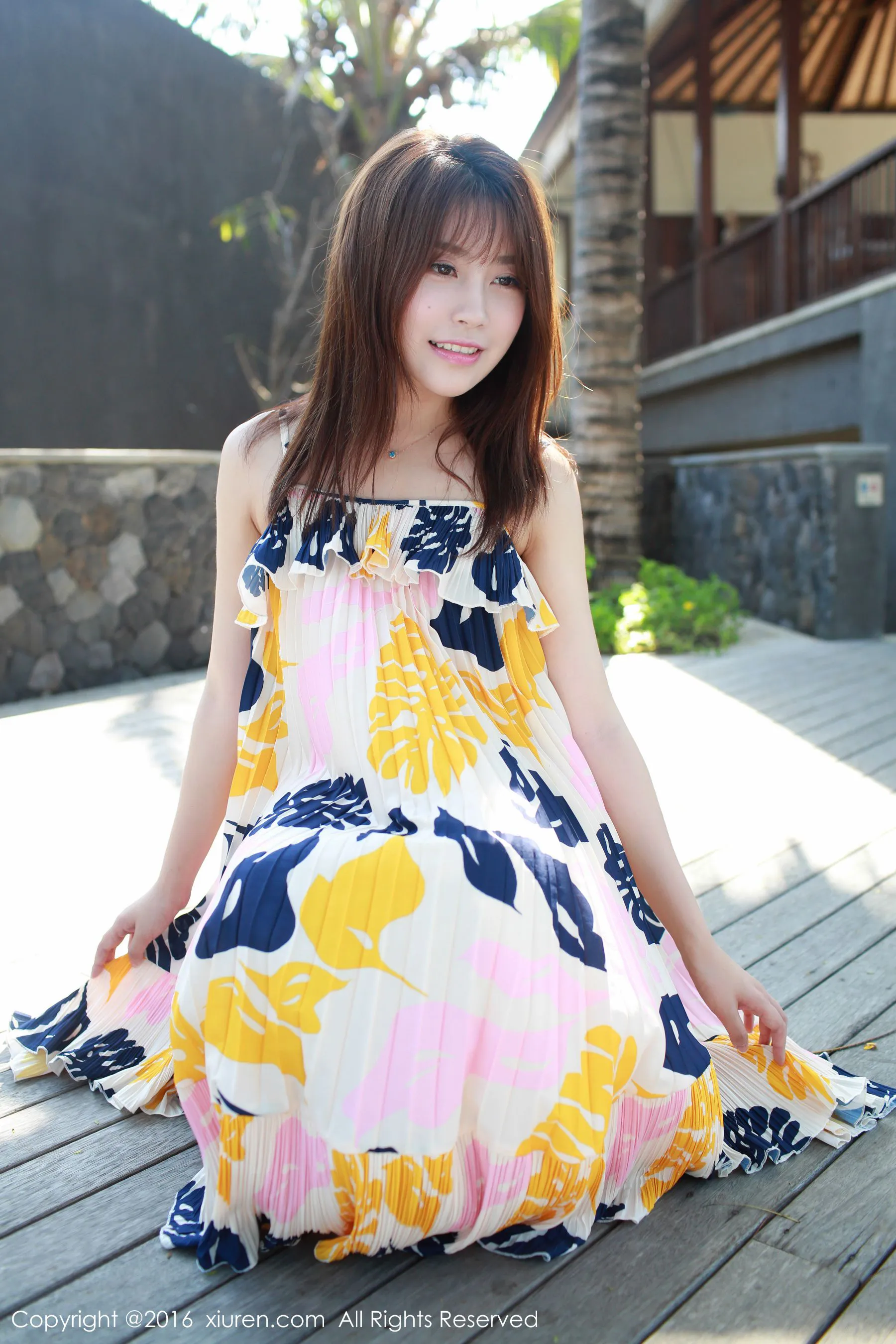 许诺Sabrina《巴厘岛旅拍》小清新系列 秀人网 No.542第8张