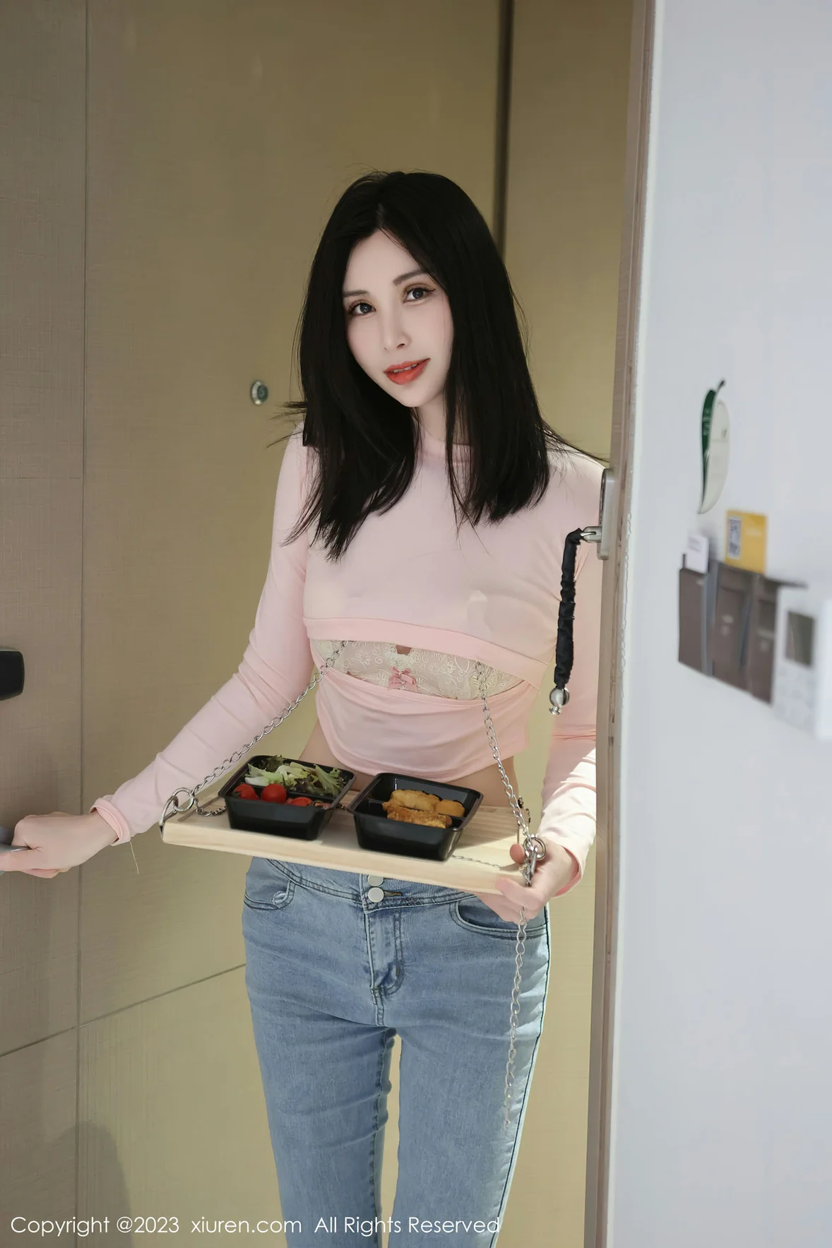  XiuRen 秀人 No.6992 曼柔 粉色蕾丝内衣性感写真 [83P]第2张