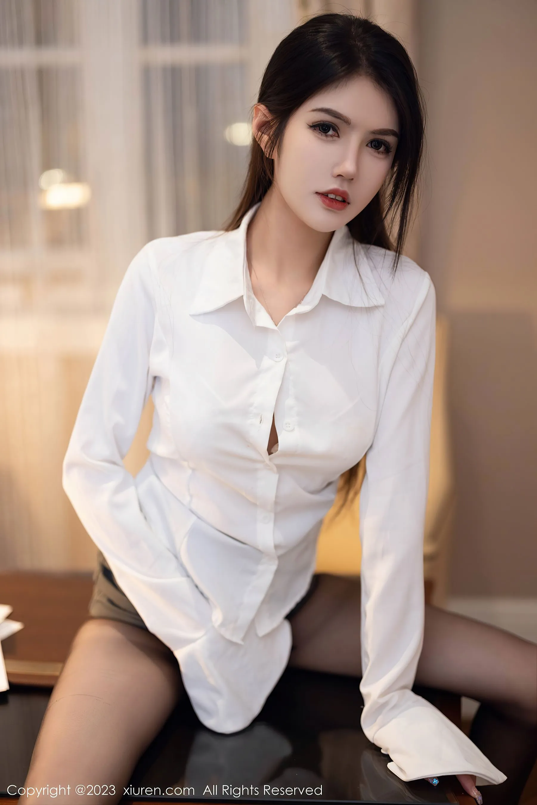  秀人网 No.6125 媛媛酱belle 短裙丝袜第22张