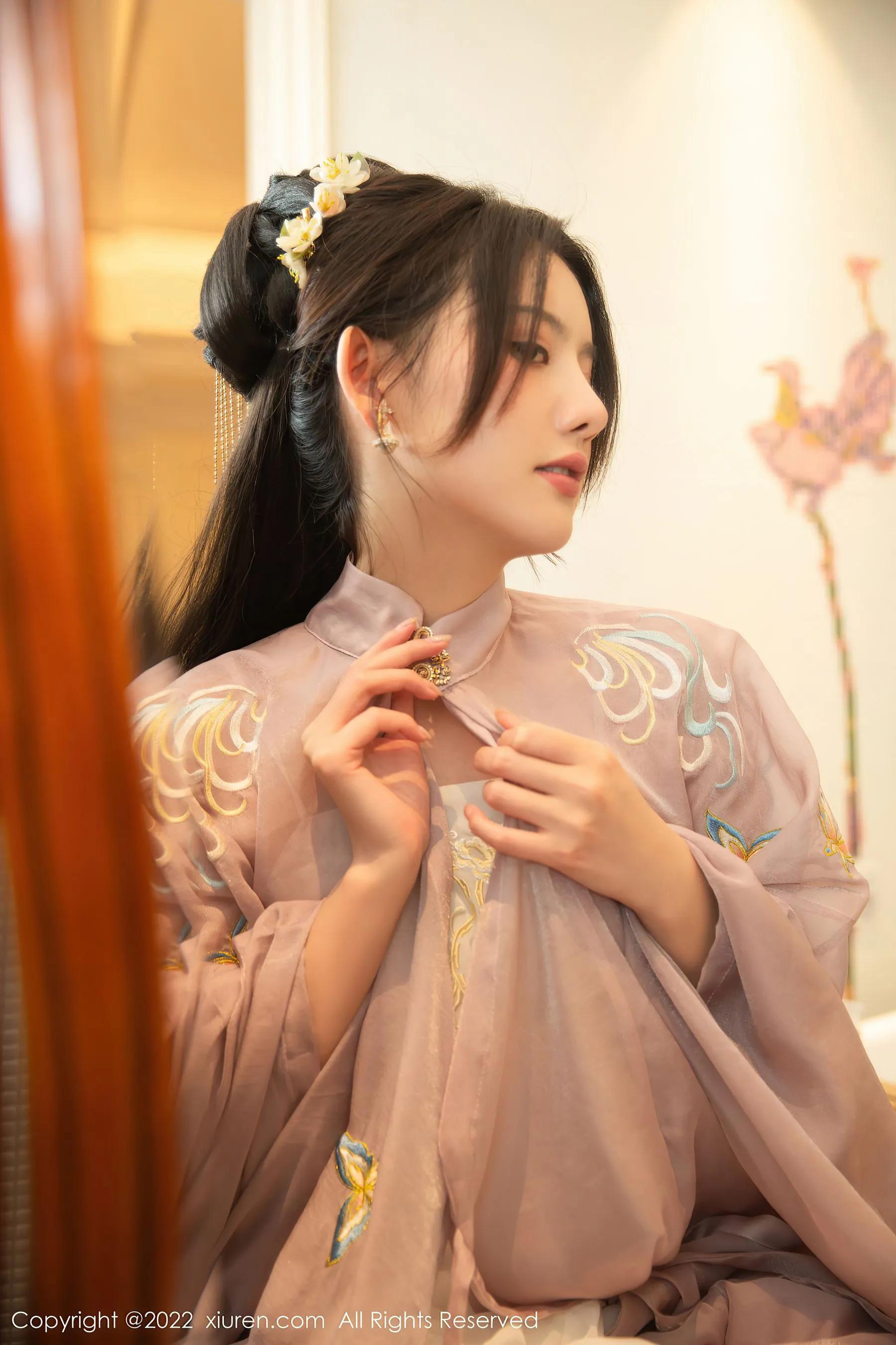  秀人网 No.4945 就是阿朱啊 古装美腿第2张