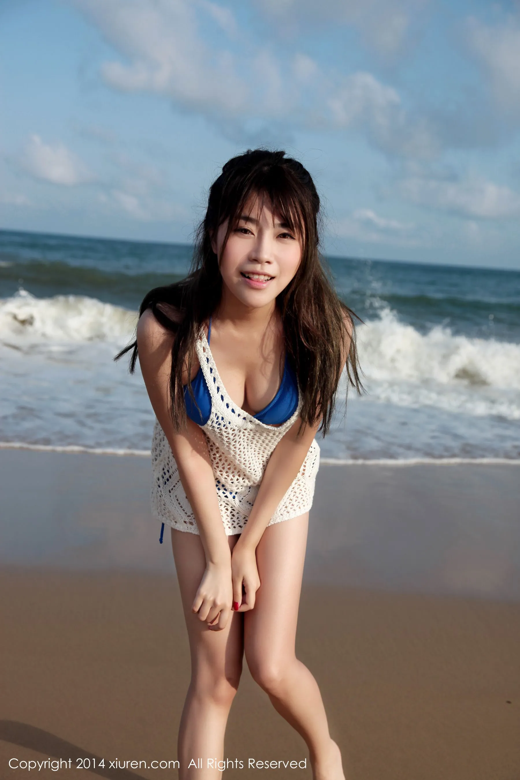 许诺Sabrina《海边小清新系列》 秀人网 No.167第4张