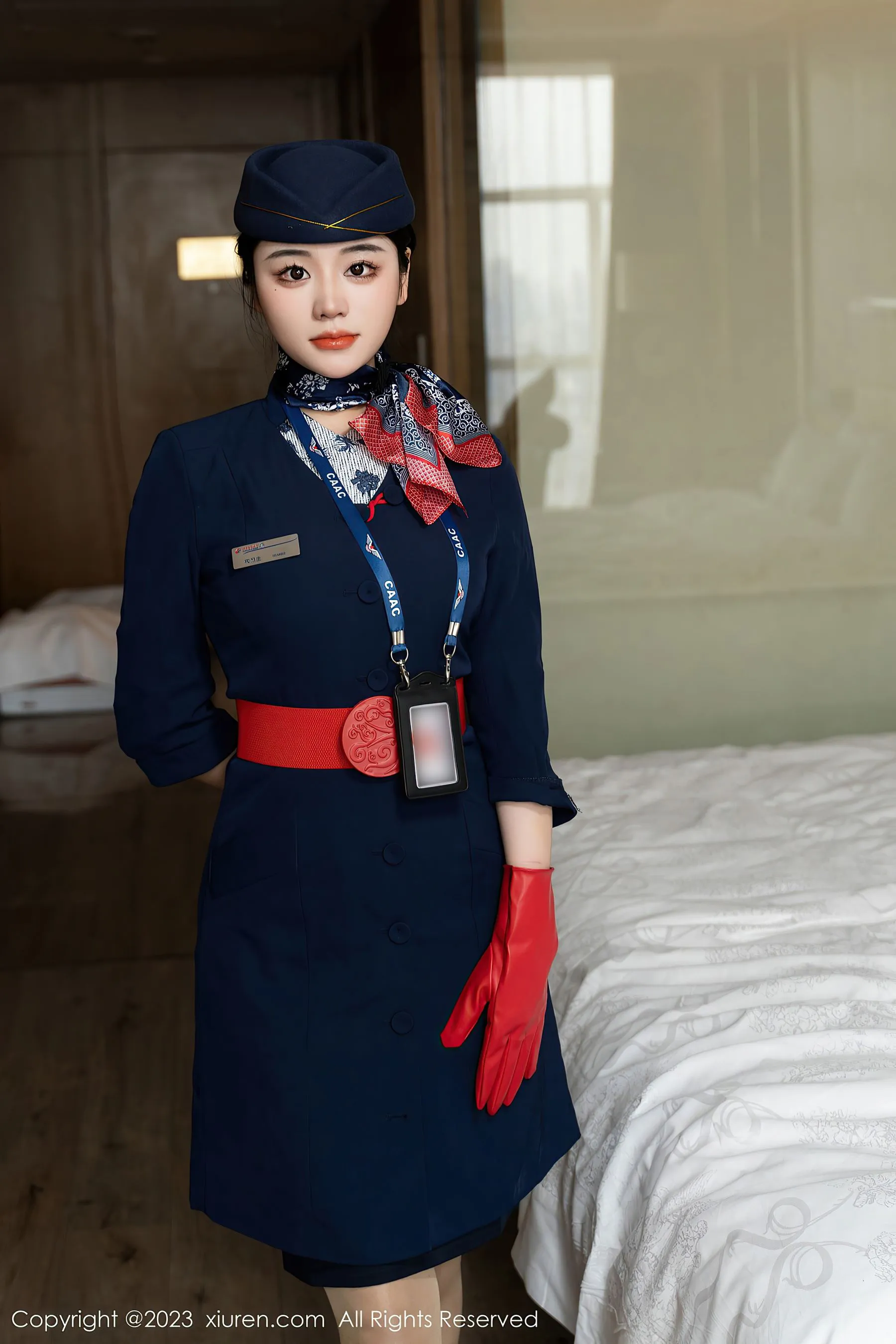  秀人网 No.6790 汐汐爱吃草莓 制服美臀第21张