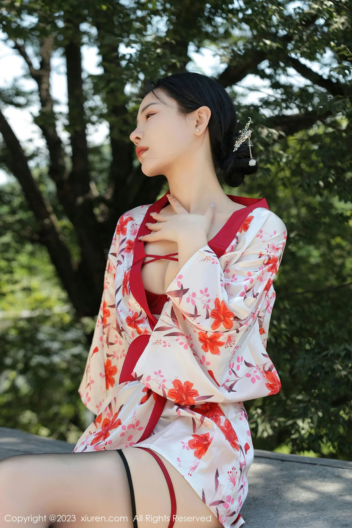  XiuRen 秀人 No.7177 米粒子 丝绸睡衣性感写真 [51P]第1张